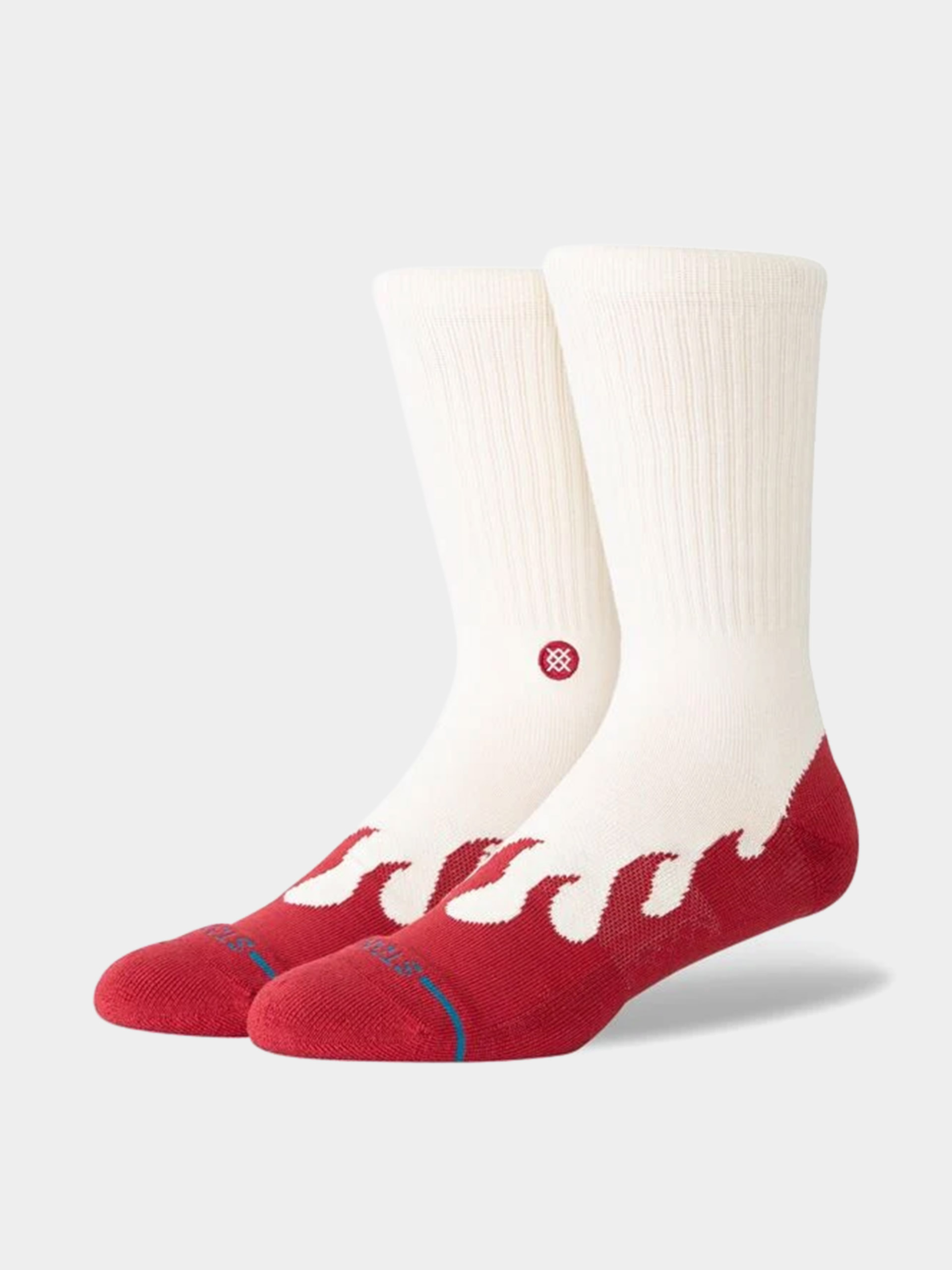 Stance Socks Heating Up Crew (red)