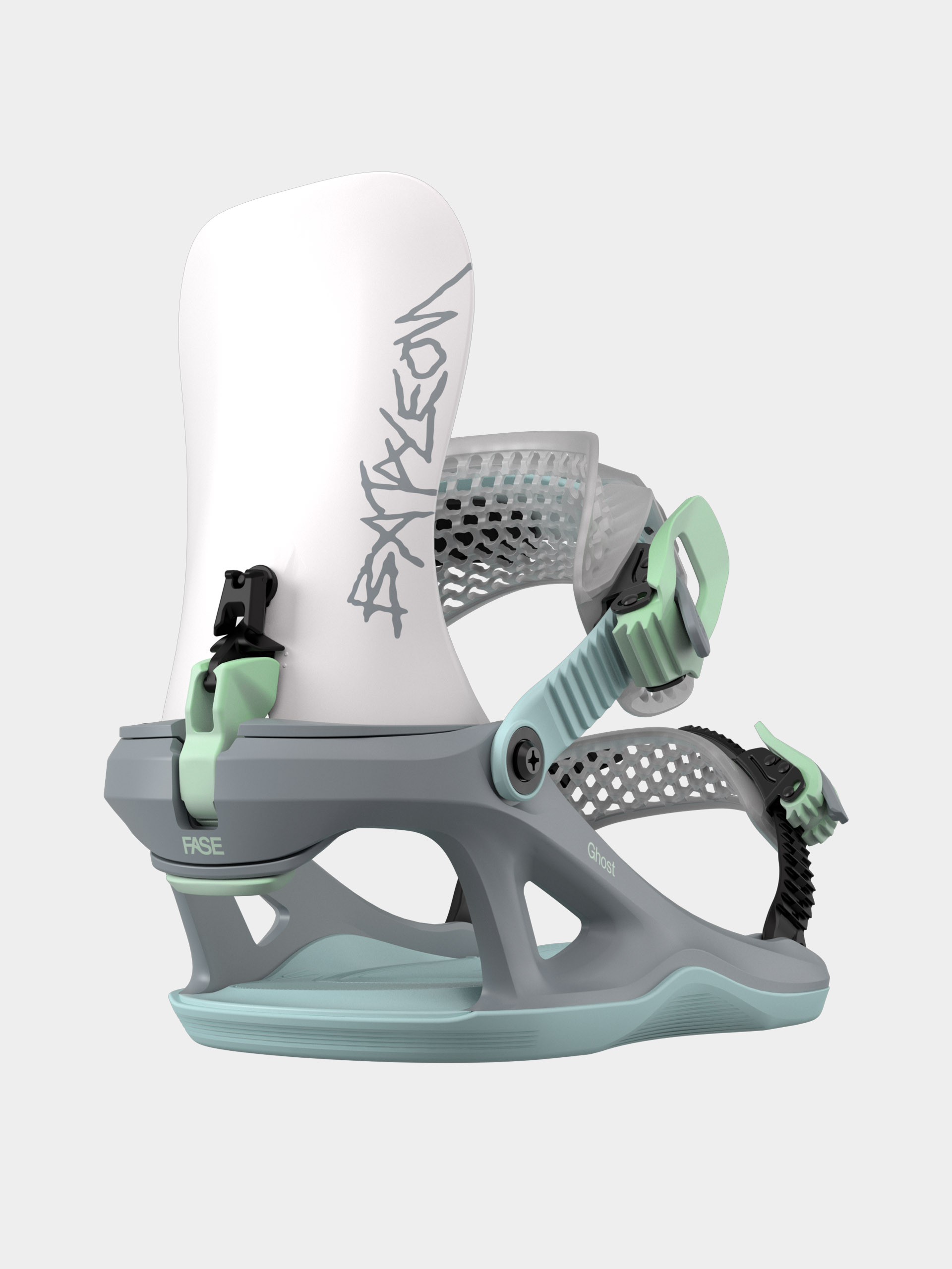 Womens Bataleon Snowboard bindings Ghost Fase (gray pistachio)
