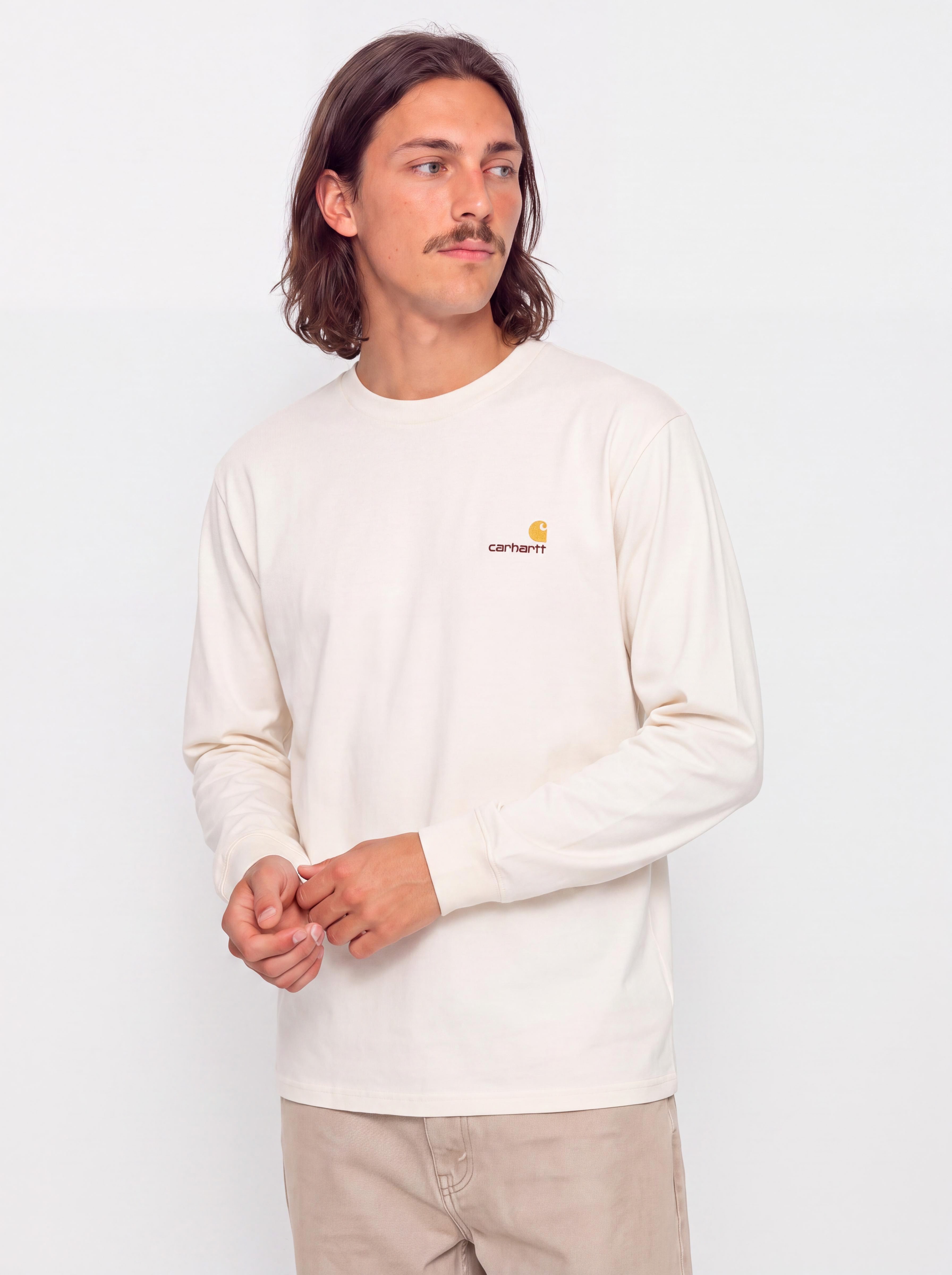 Carhartt WIP Longsleeve American Script (natural)
