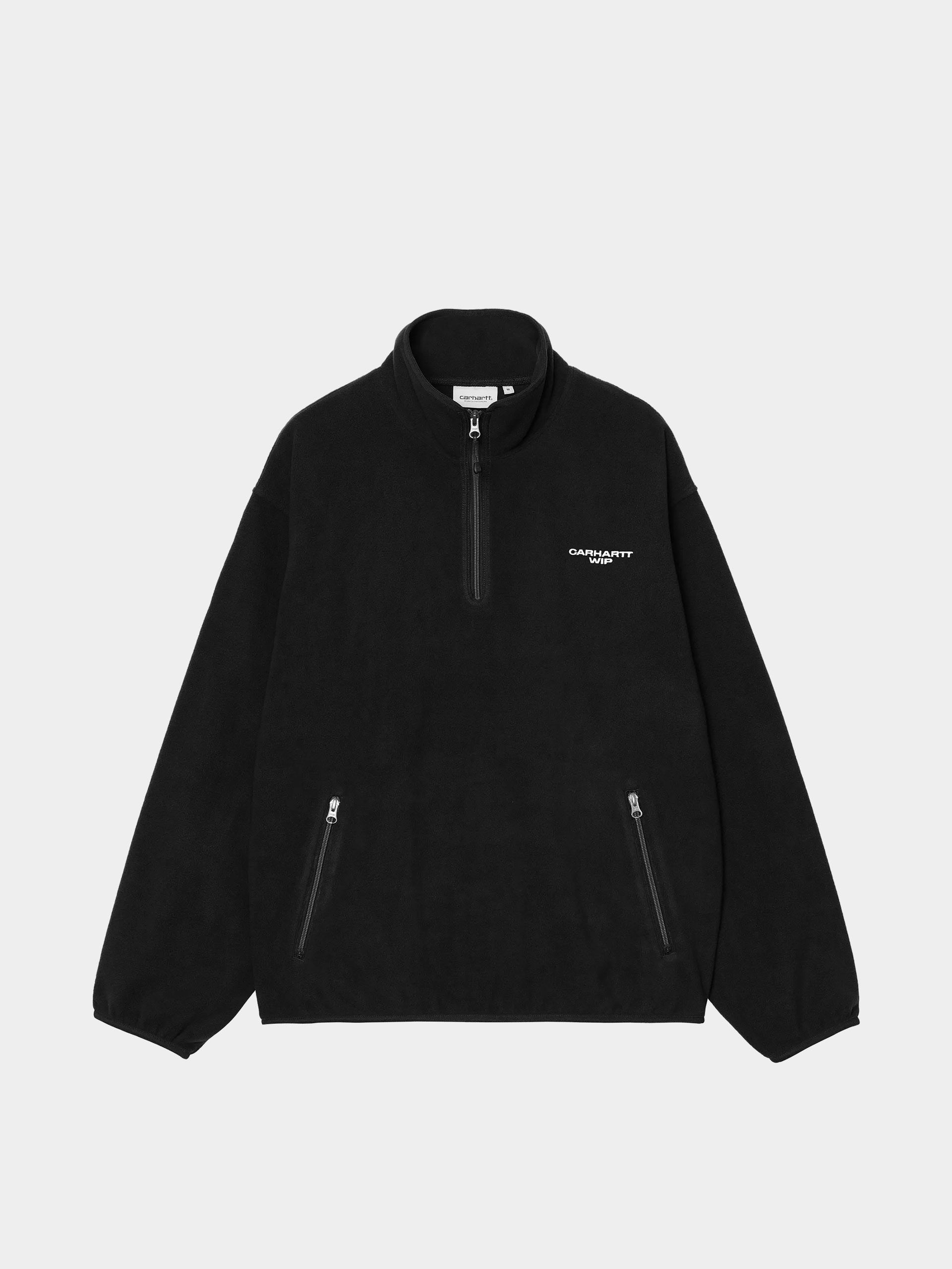 Carhartt WIP Fleece Jacke Edmore Half Zip (black/white)