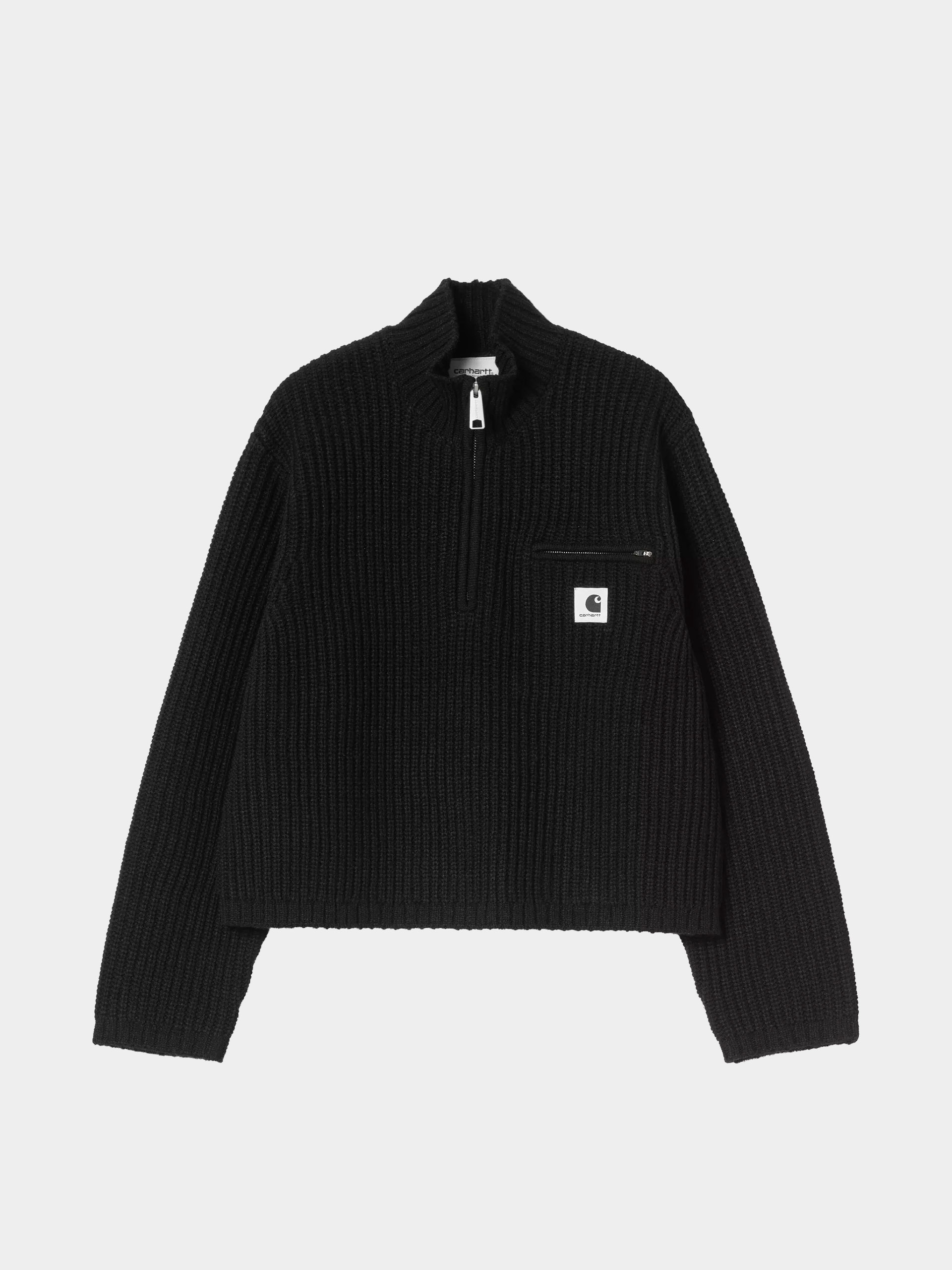 Carhartt WIP Sweater Detroit Half Zip Wmn (black)