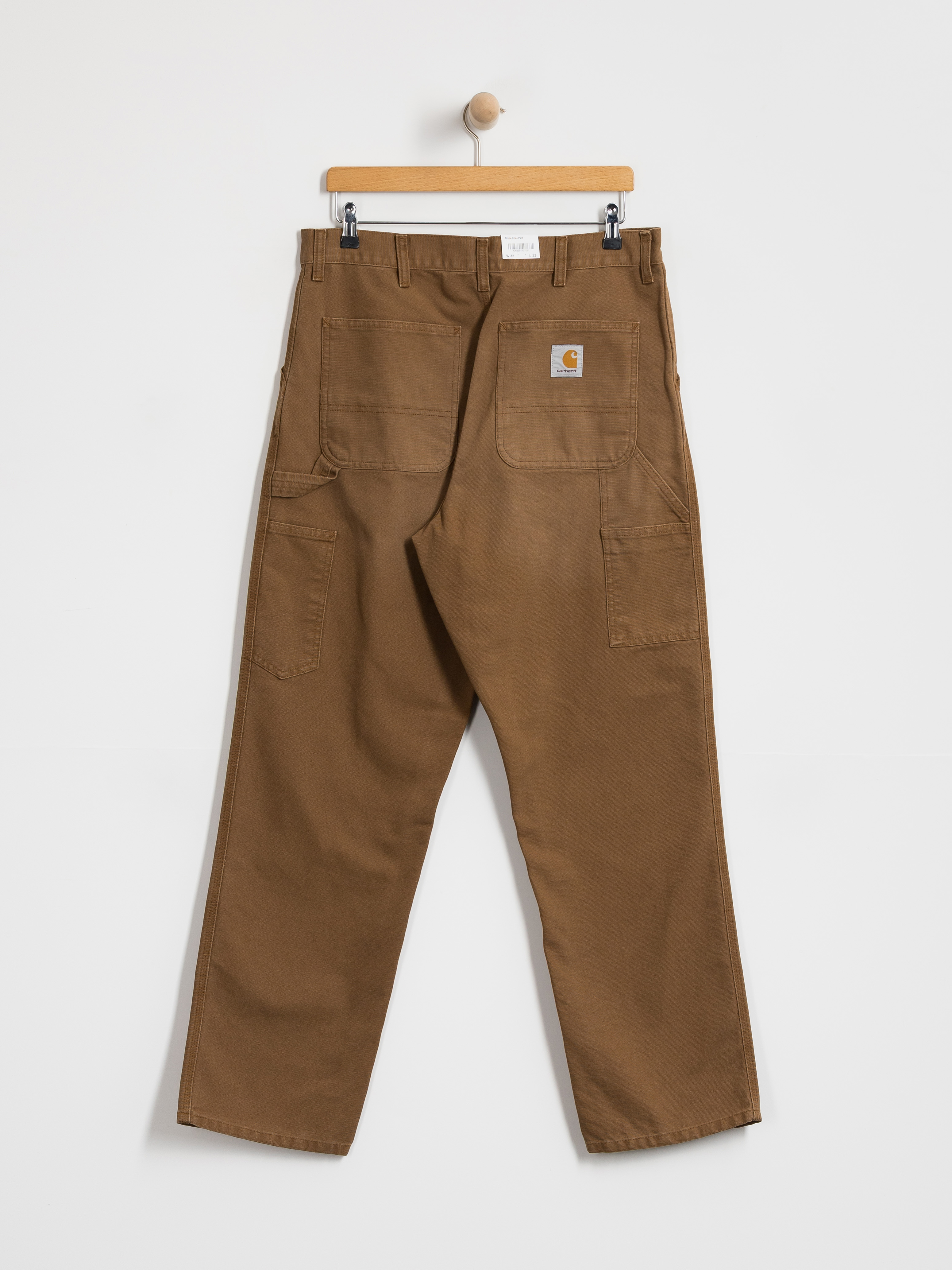Carhartt WIP Hose Single Knee (wip h brown/stone canvas)