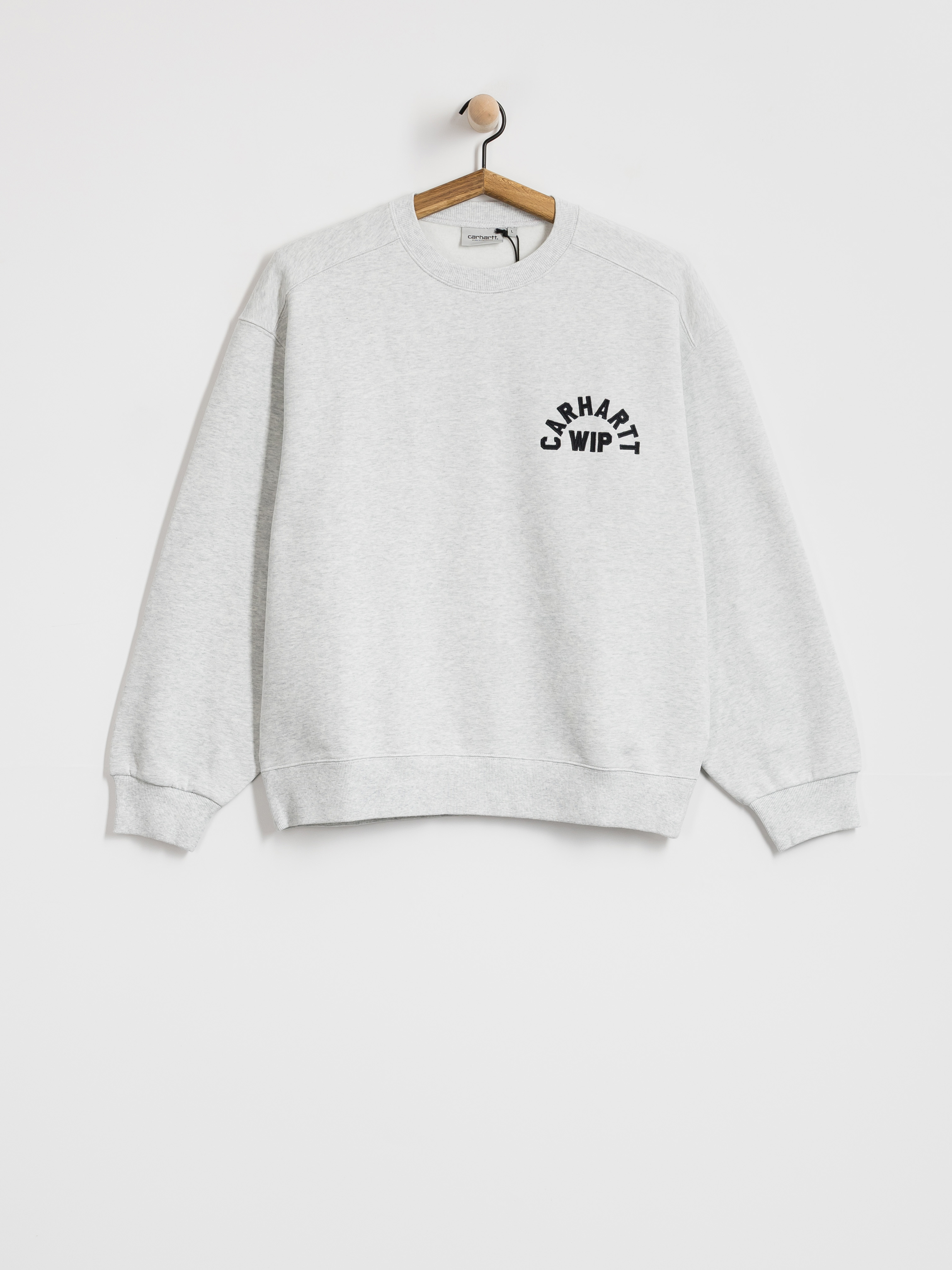 Carhartt WIP Sweatshirt Arch Script (ash heather/dark navy/stone washed)