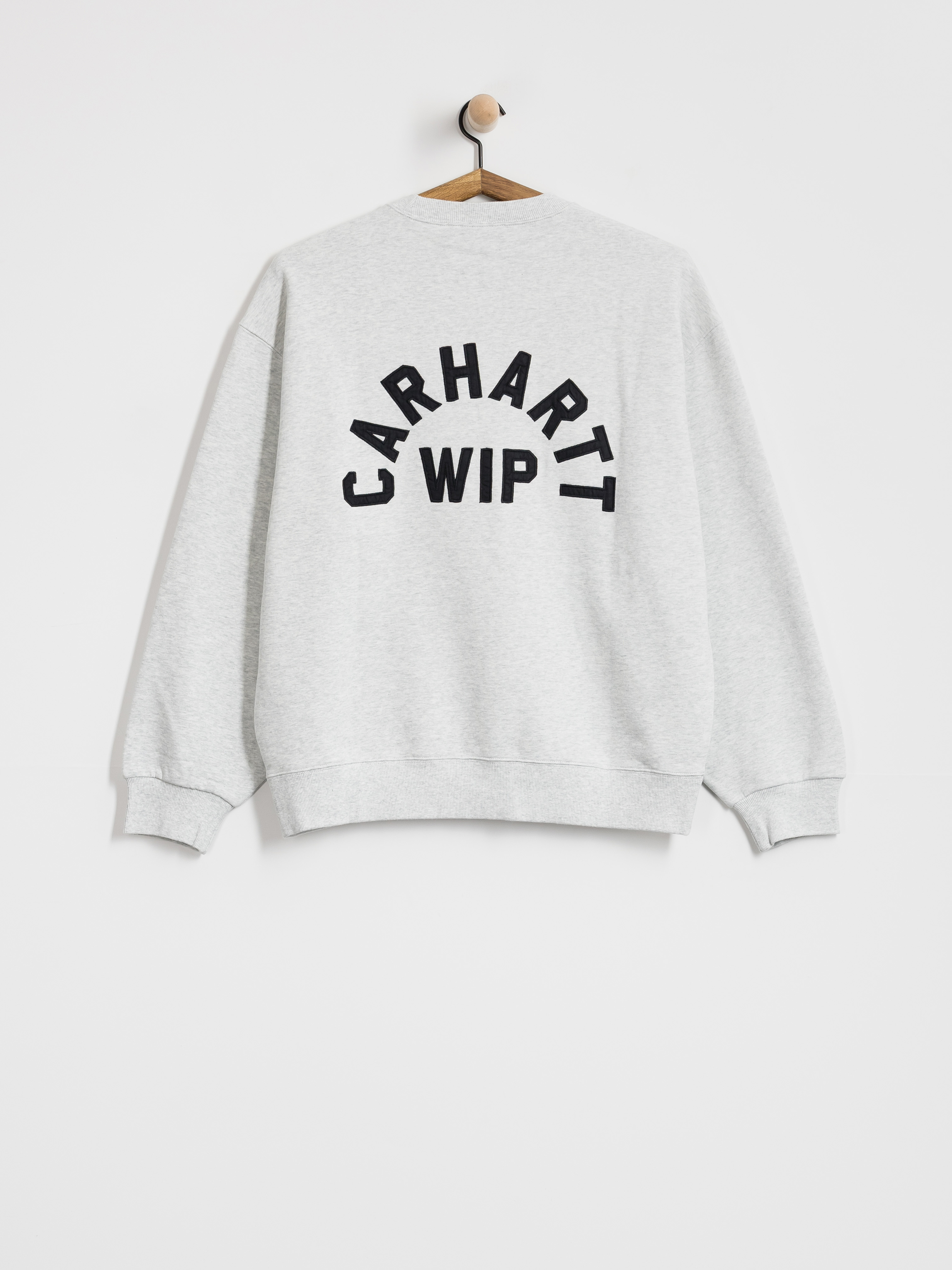 Carhartt WIP Sweatshirt Arch Script (ash heather/dark navy/stone washed)