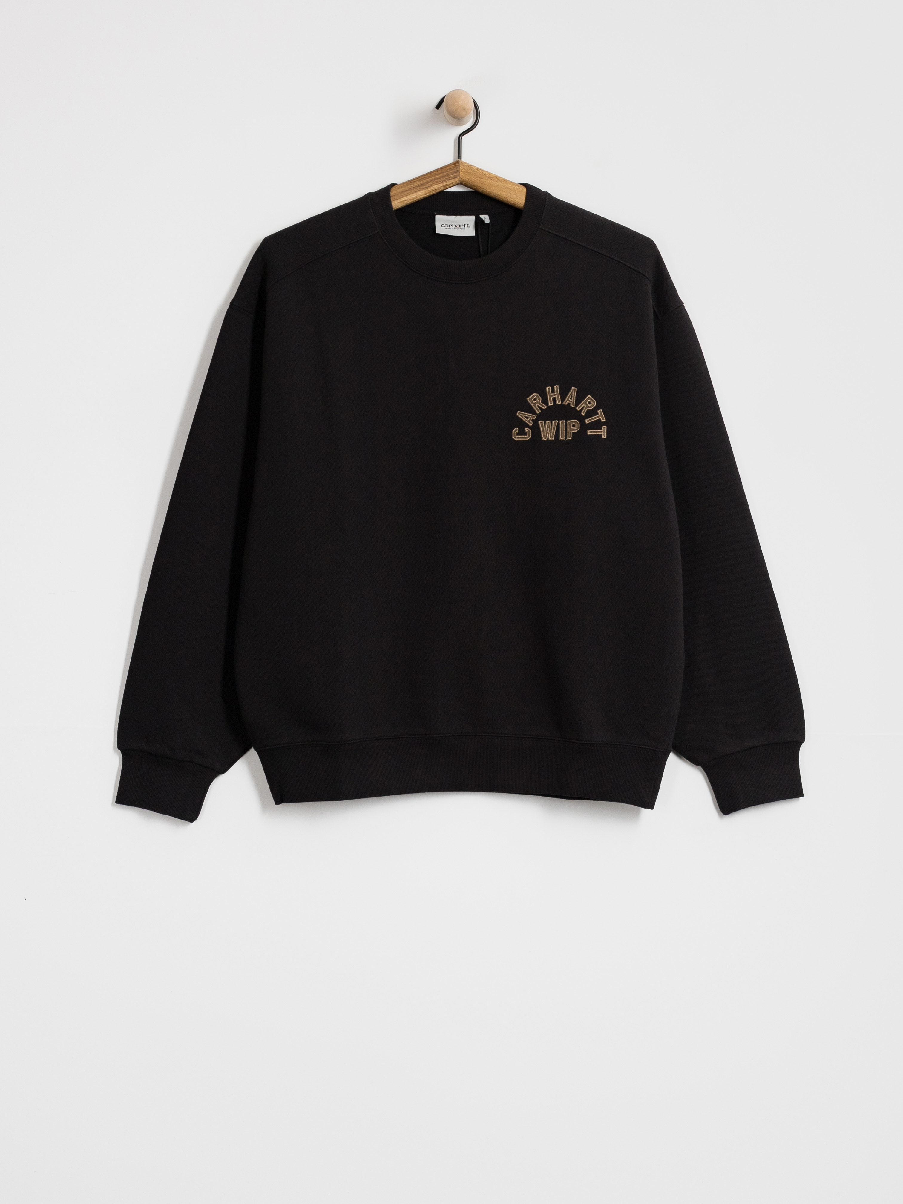 Carhartt WIP Sweatshirt Arch Script (black/hamilton brown/stone washed)