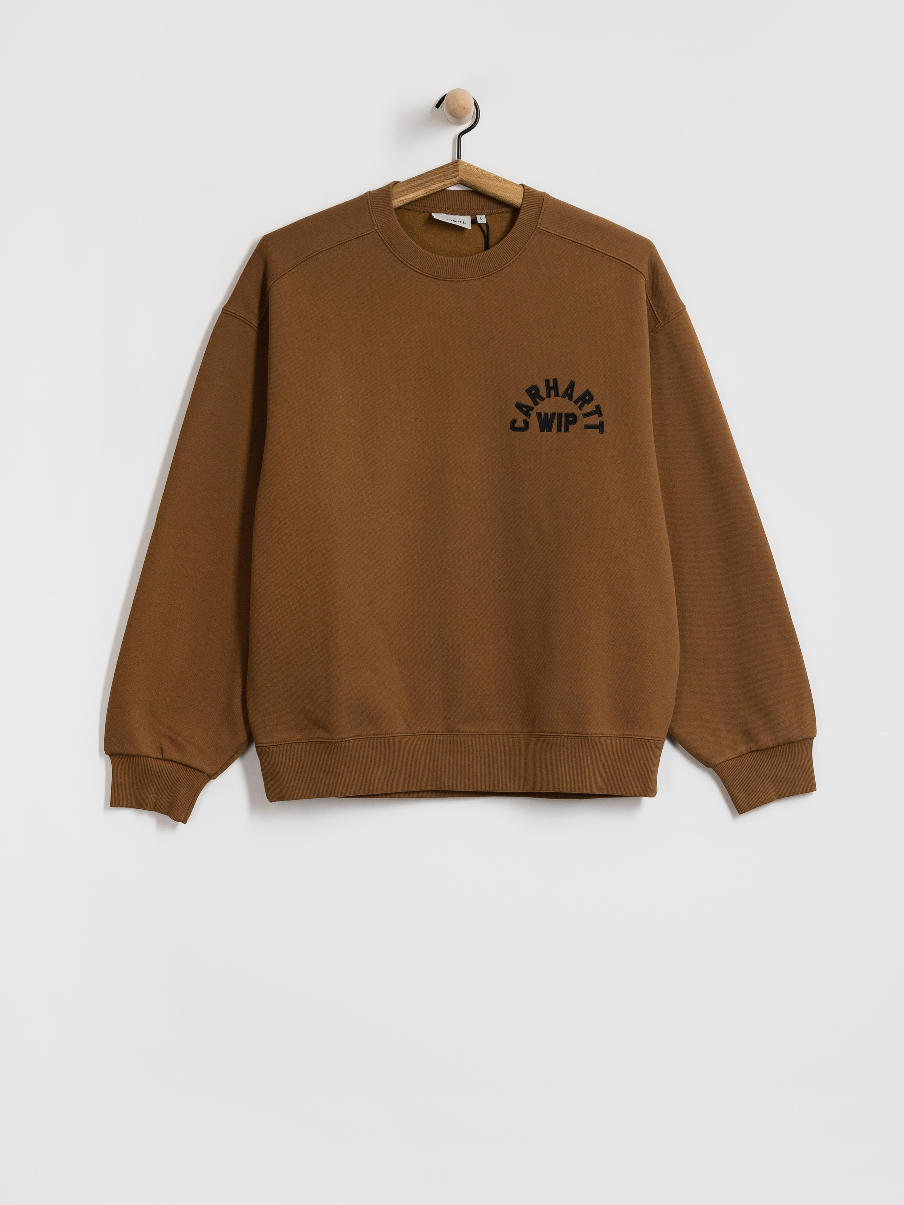 Carhartt WIP Sweatshirt Arch Script (wip h brown/black/stone washed)