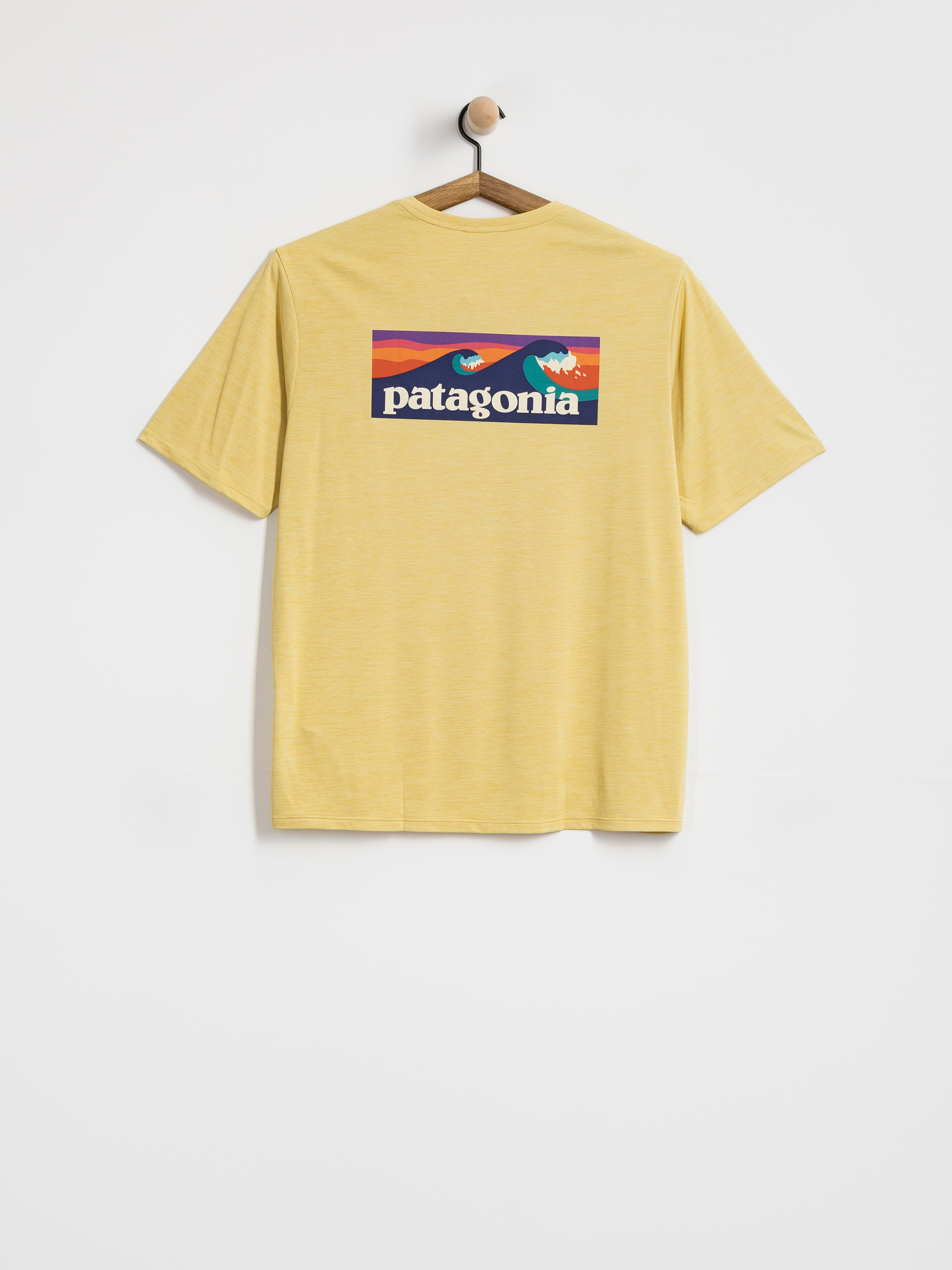 Patagonia Cap Cool Daily Boardshort Logo T-shirt (limestone yellow light limestone yellow x dye)