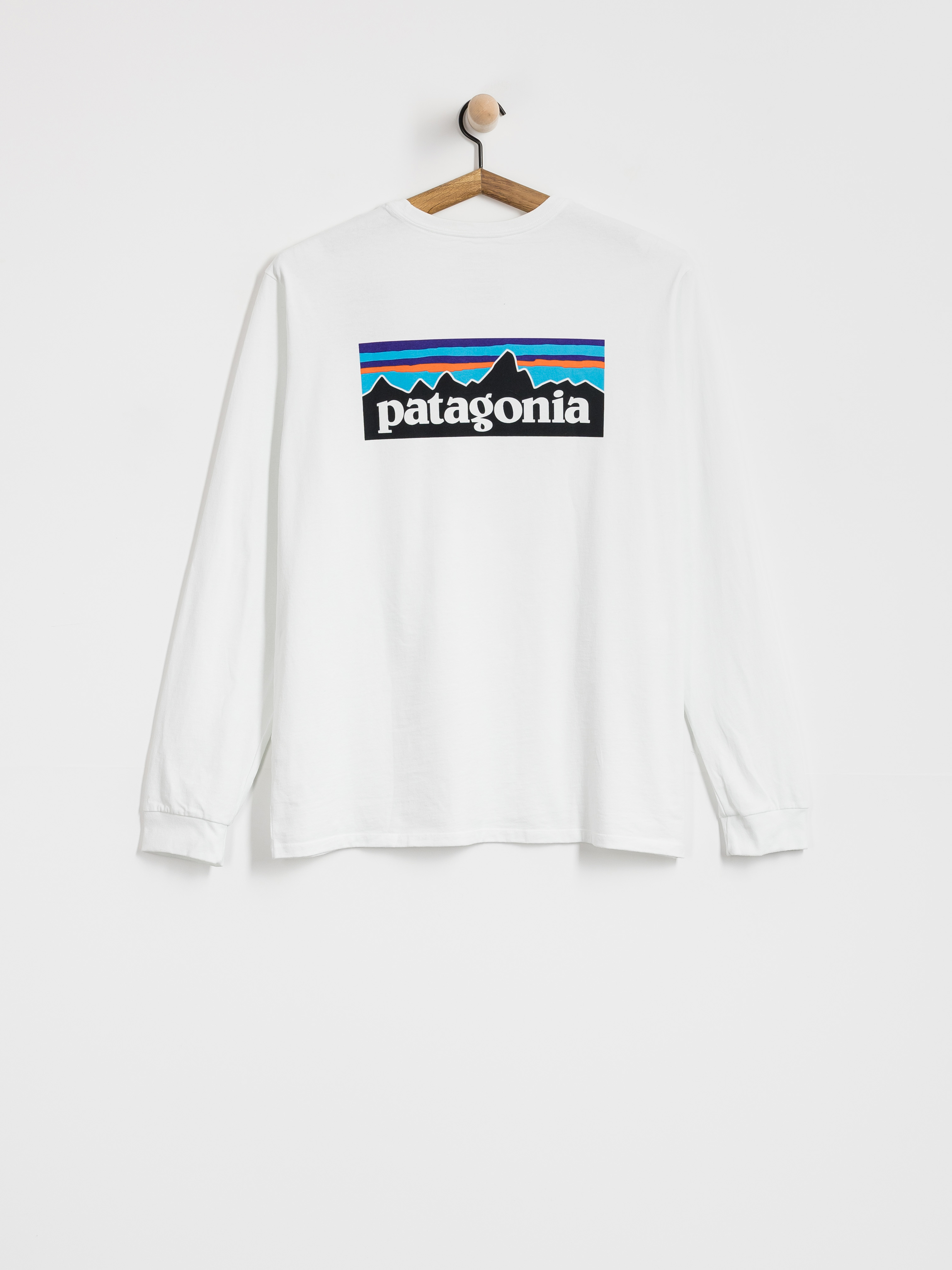 Patagonia P 6 Logo Responsibili Longsleeve (fiber white)