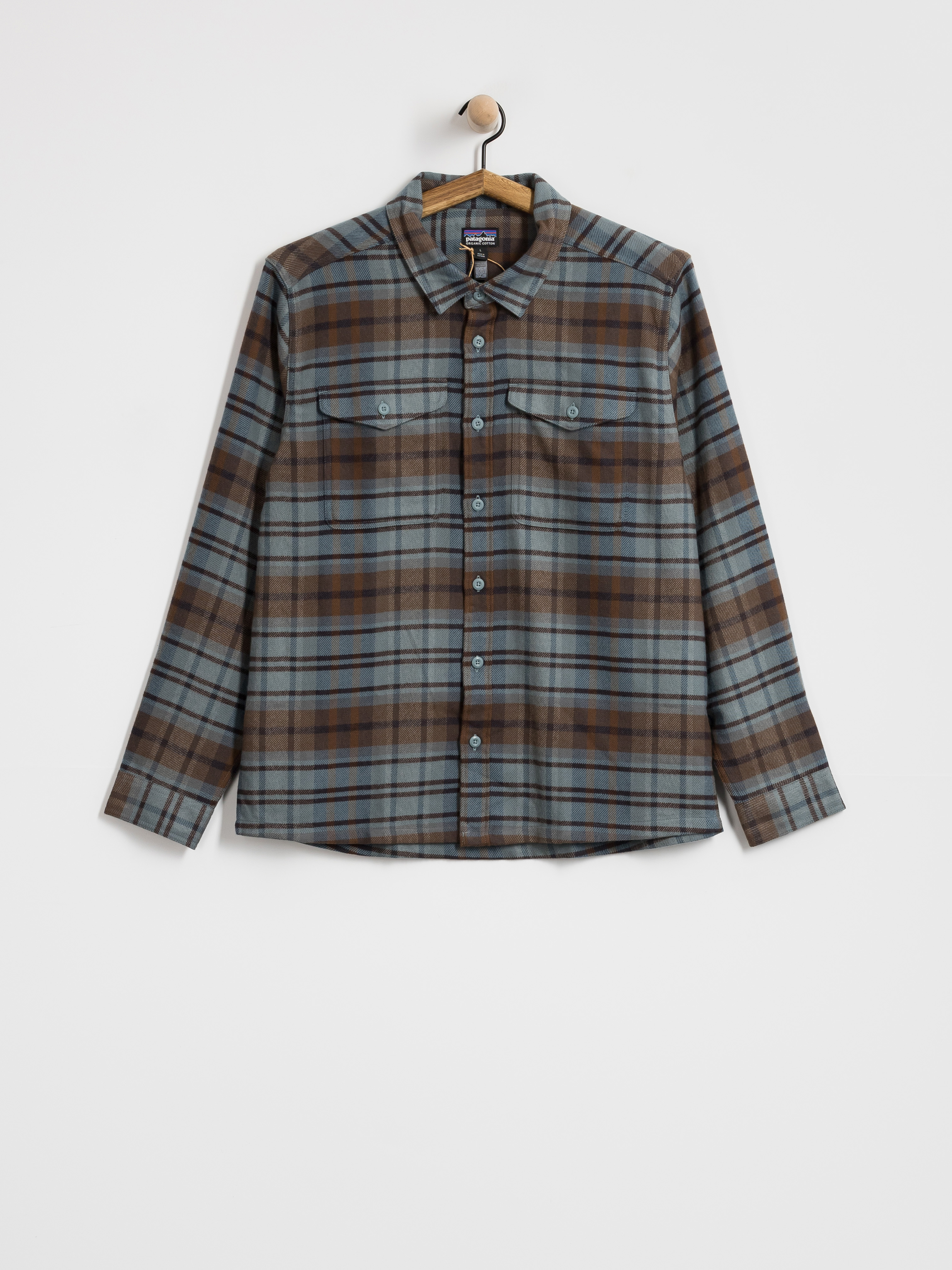 Patagonia Fjord Flannel Hemd (rising storm blue sage)