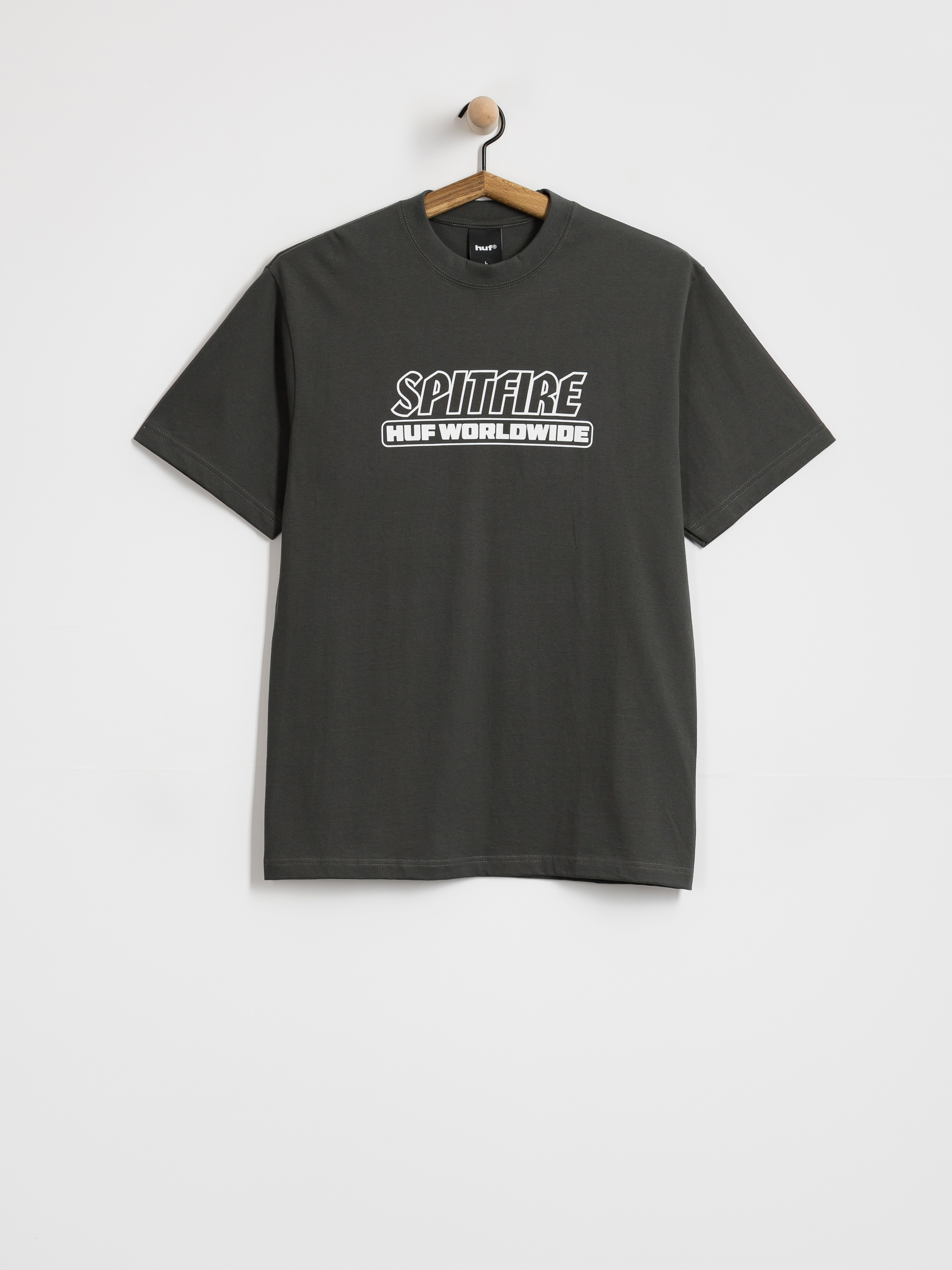 HUF X Spitfire Burn T-shirt (washed black)
