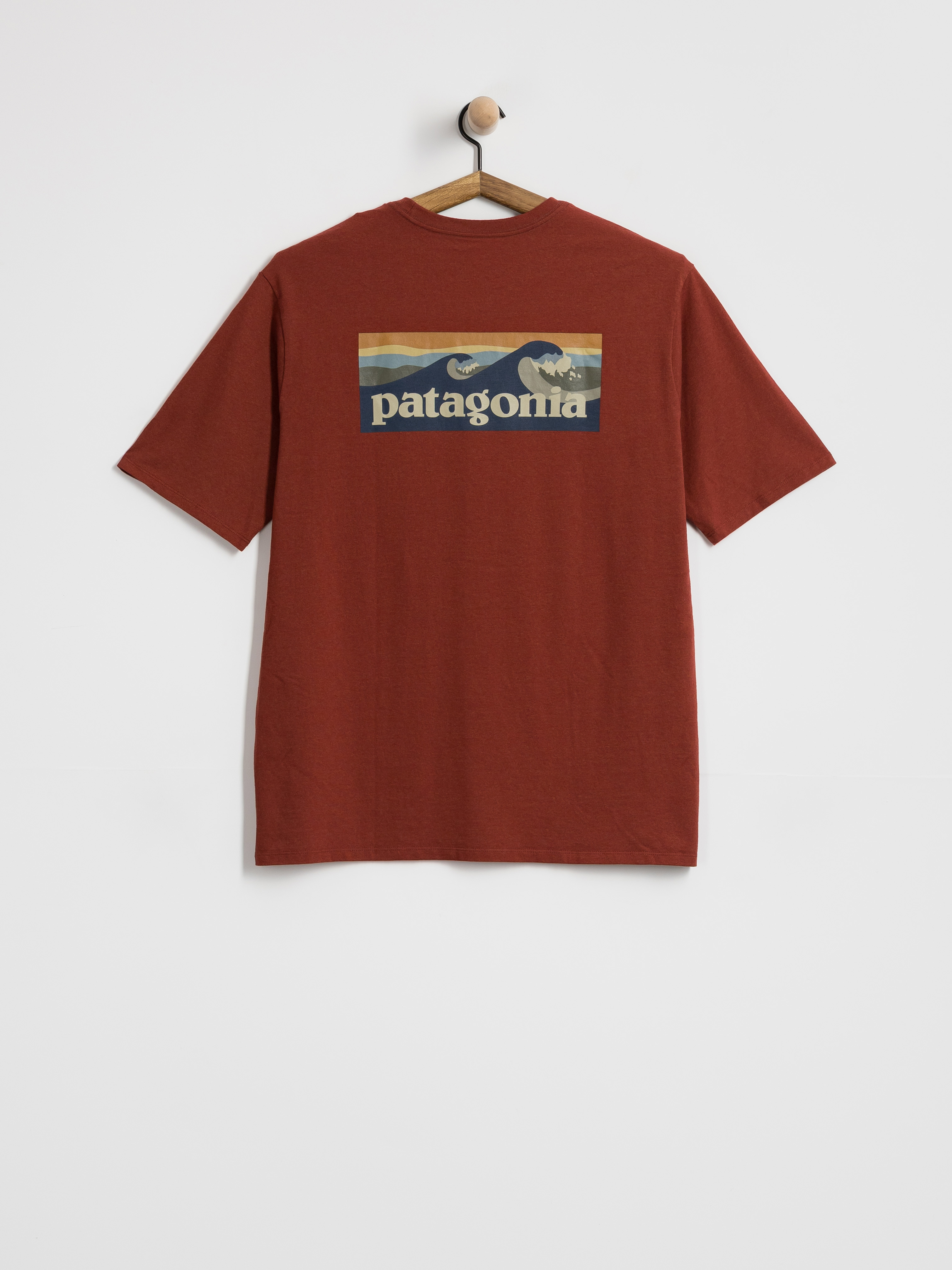 Patagonia Boardshort Logo Pocket Responsibili T-Shirt (rusty red)
