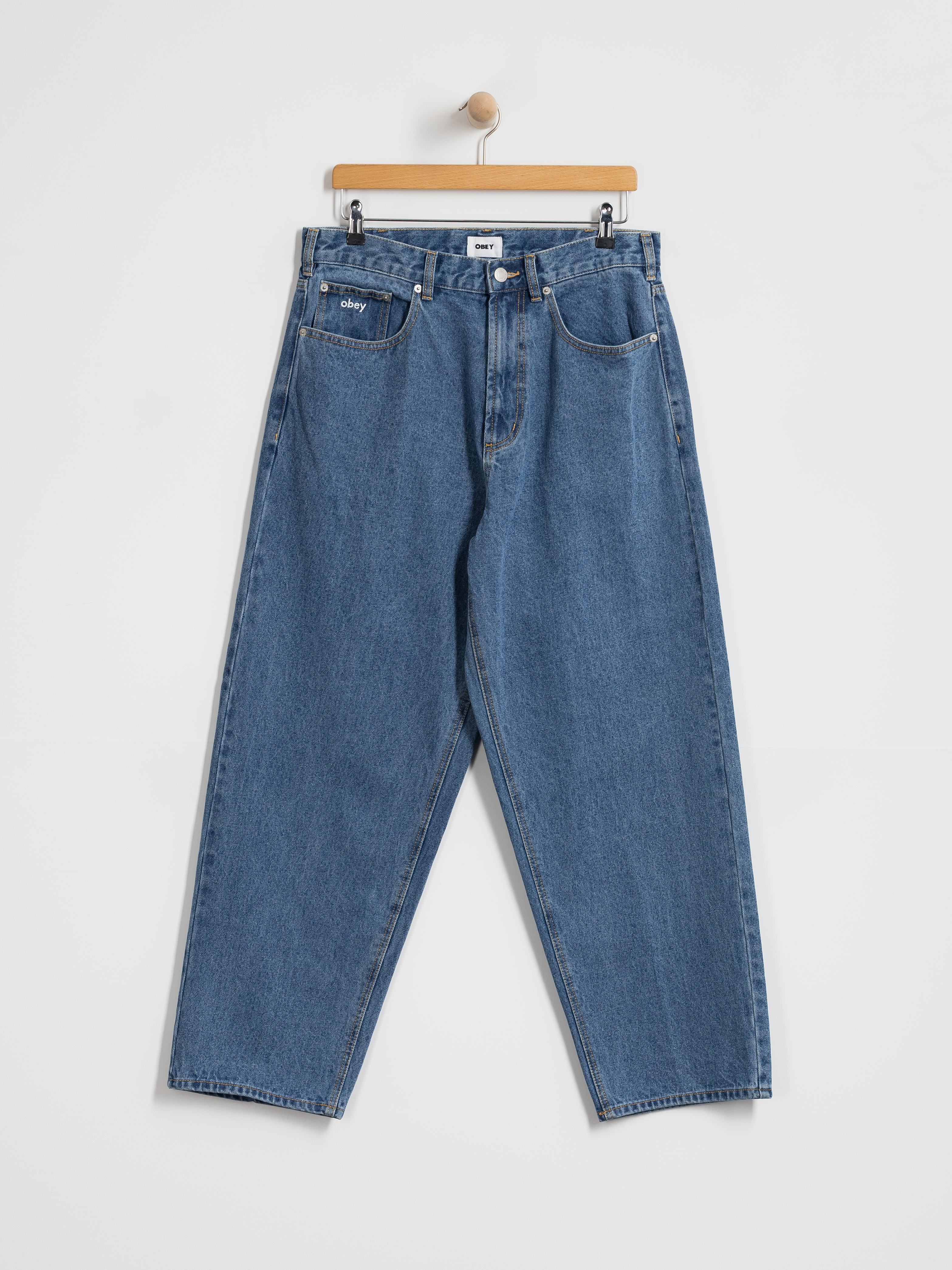 OBEY Bigwig Baggy Denim Hose (light indigo classic)