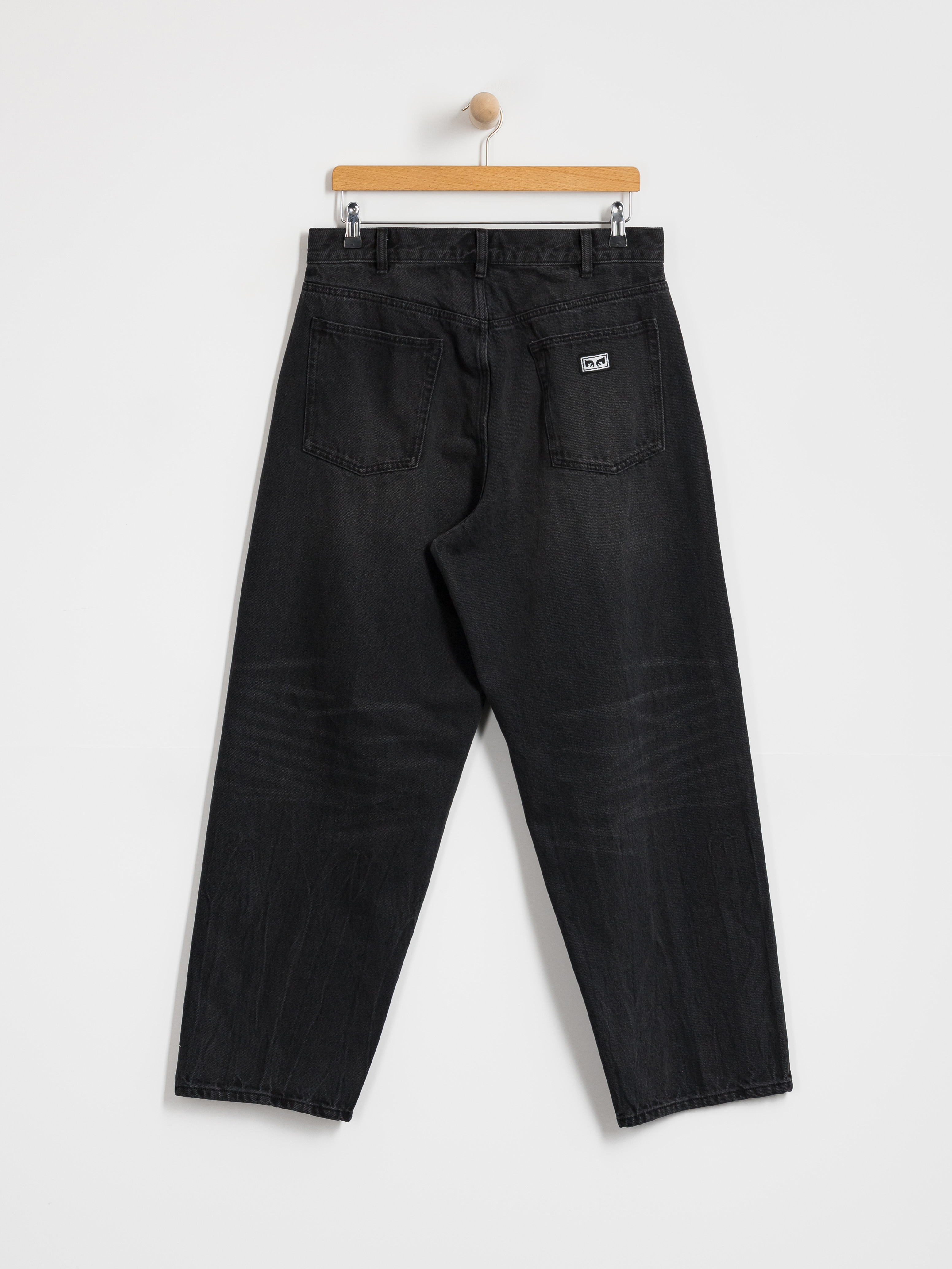 OBEY Bigwig Baggy Denim Hose (heavy vintage black)