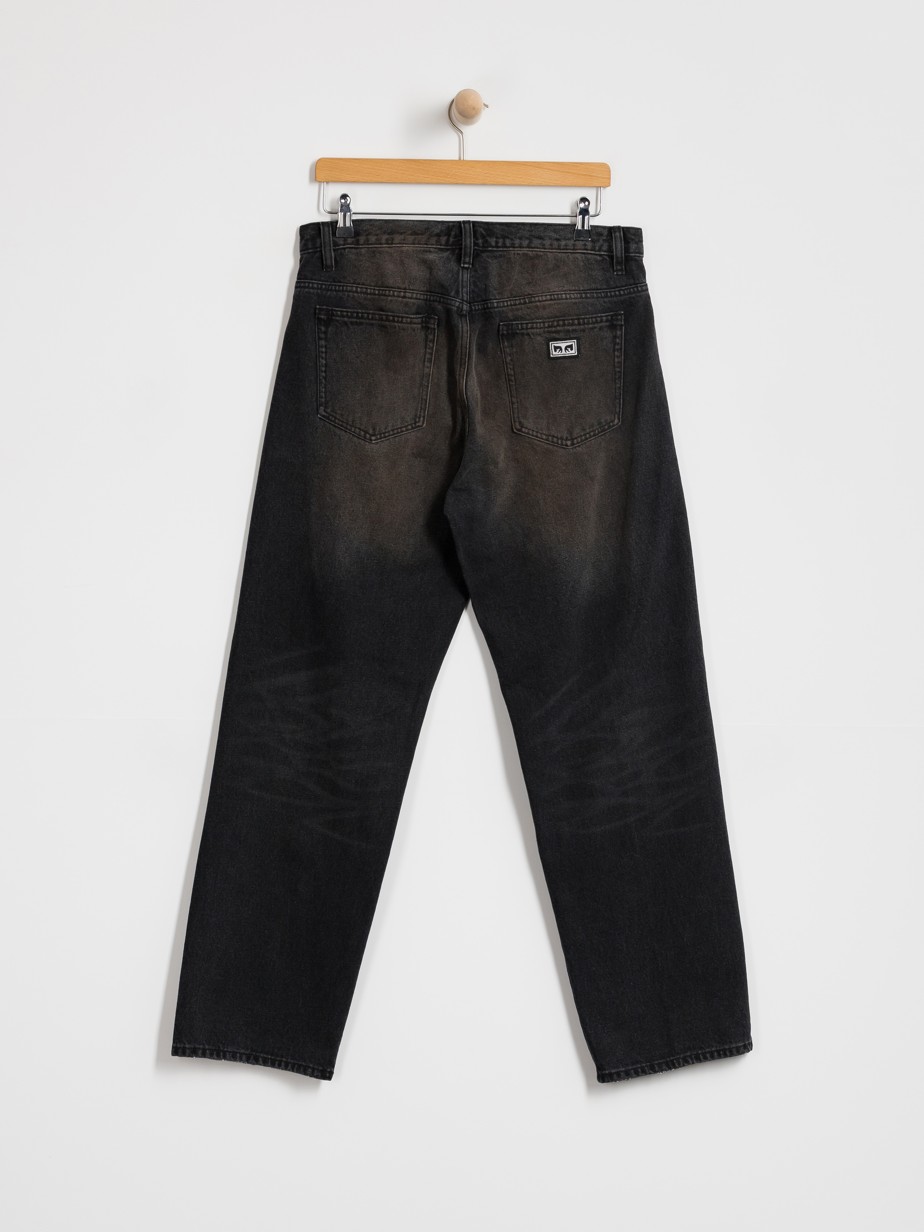 OBEY Boxcar Straight Denim Hose (oxidized black)