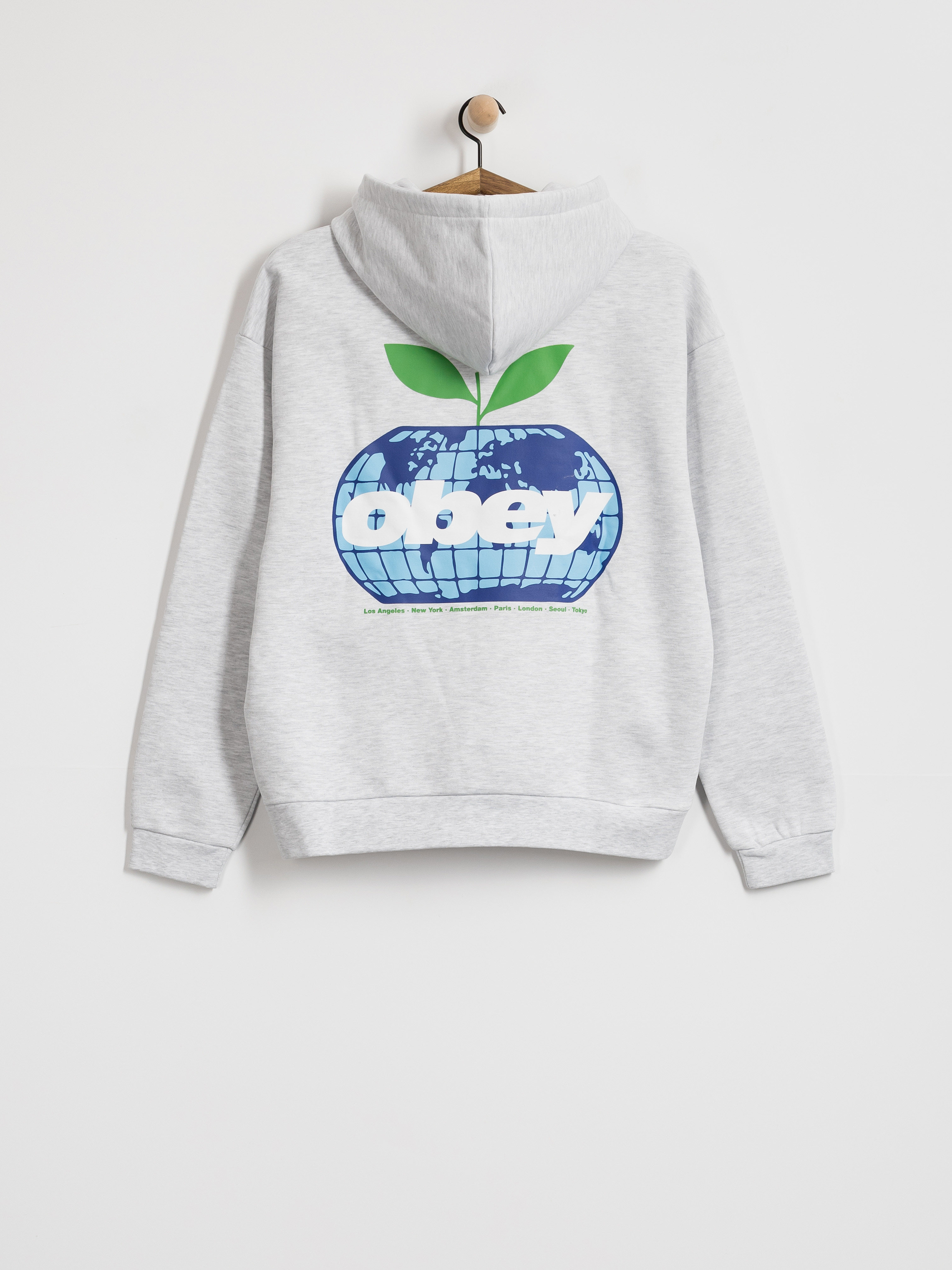 OBEY Intercontinental Extra HD Hoodie (ash grey)