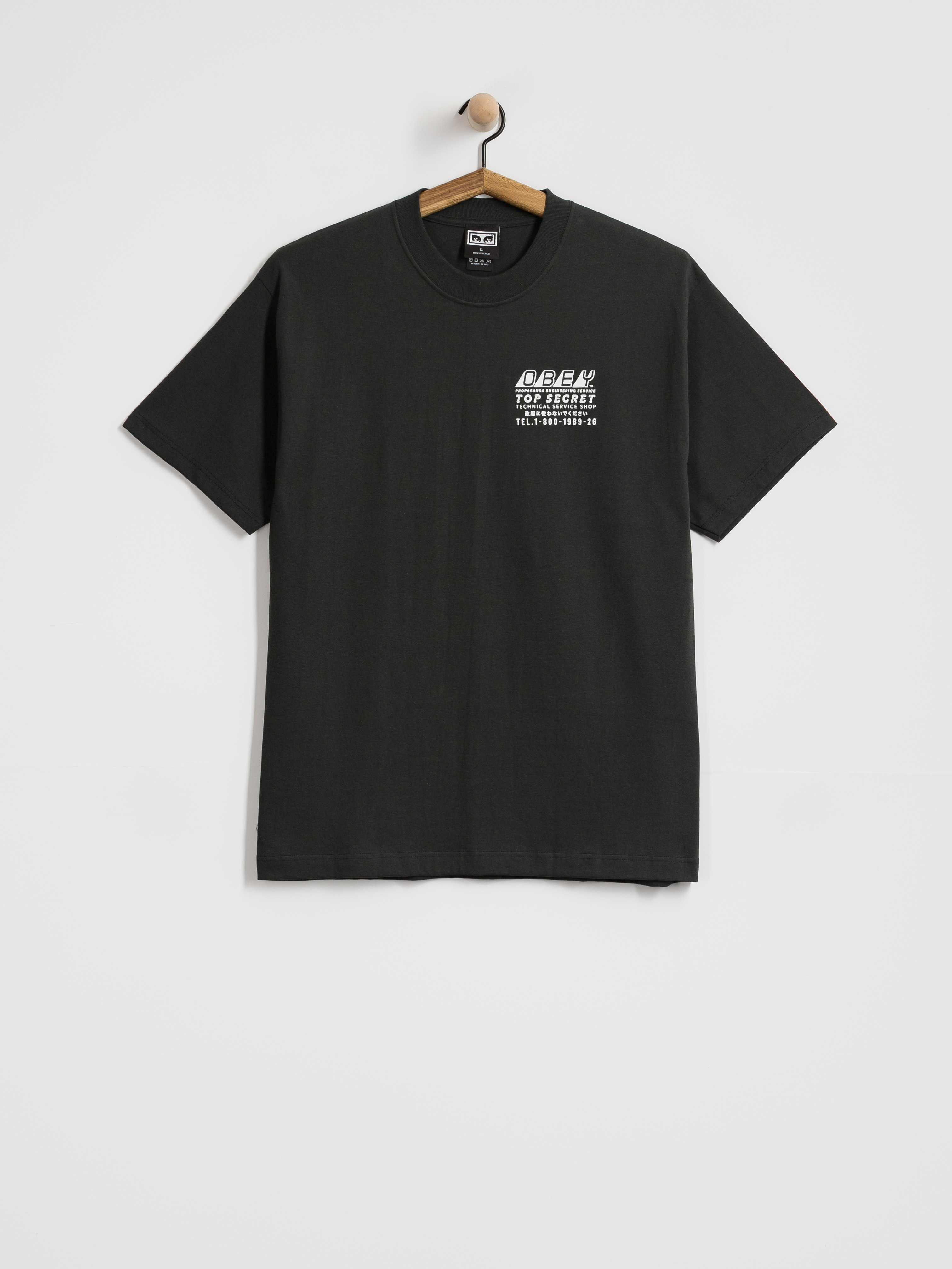 OBEY Top Secret T-shirt (vintage black)