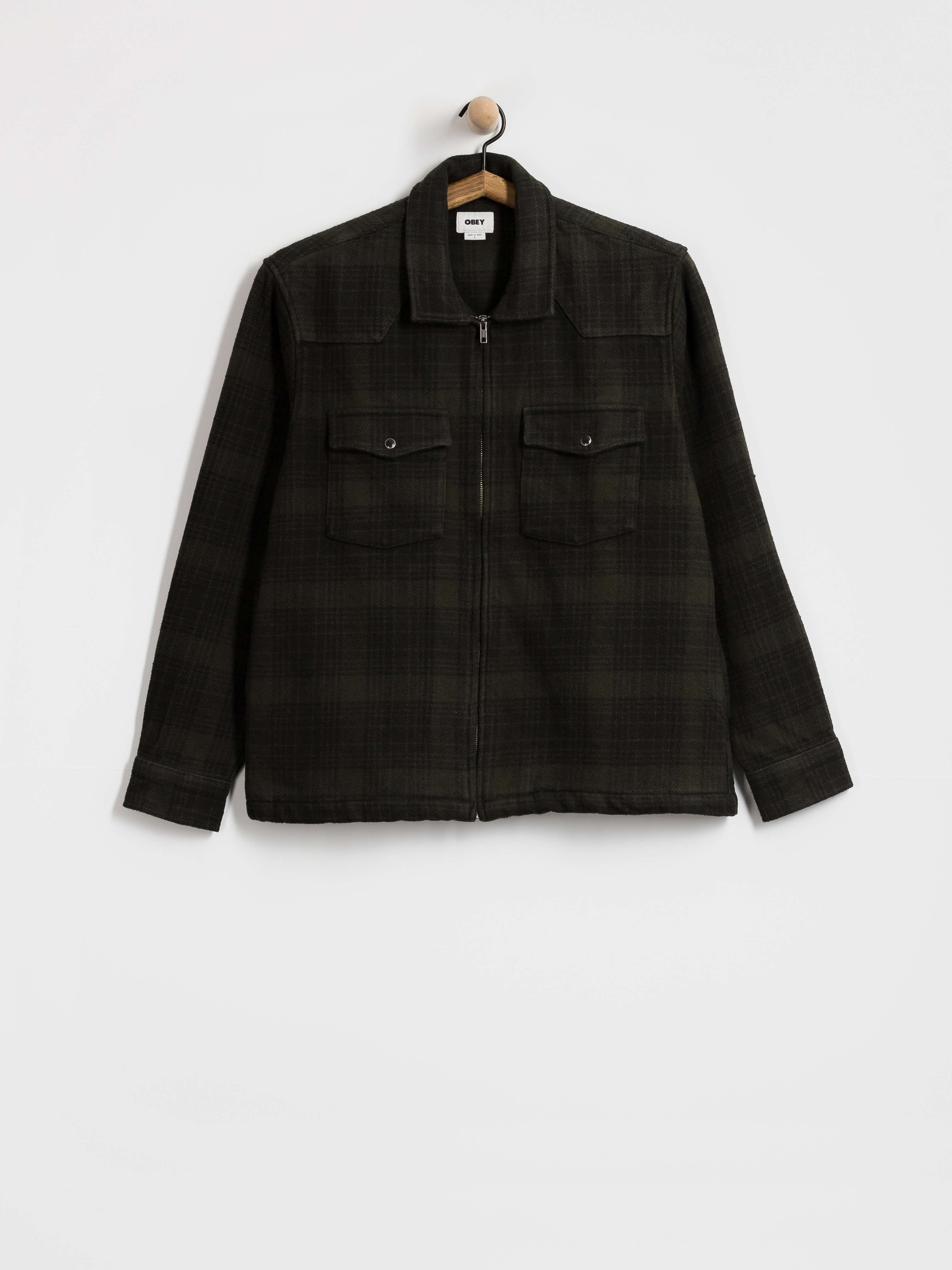 OBEY Willie Zip Shirt Jacket (rosin multi)