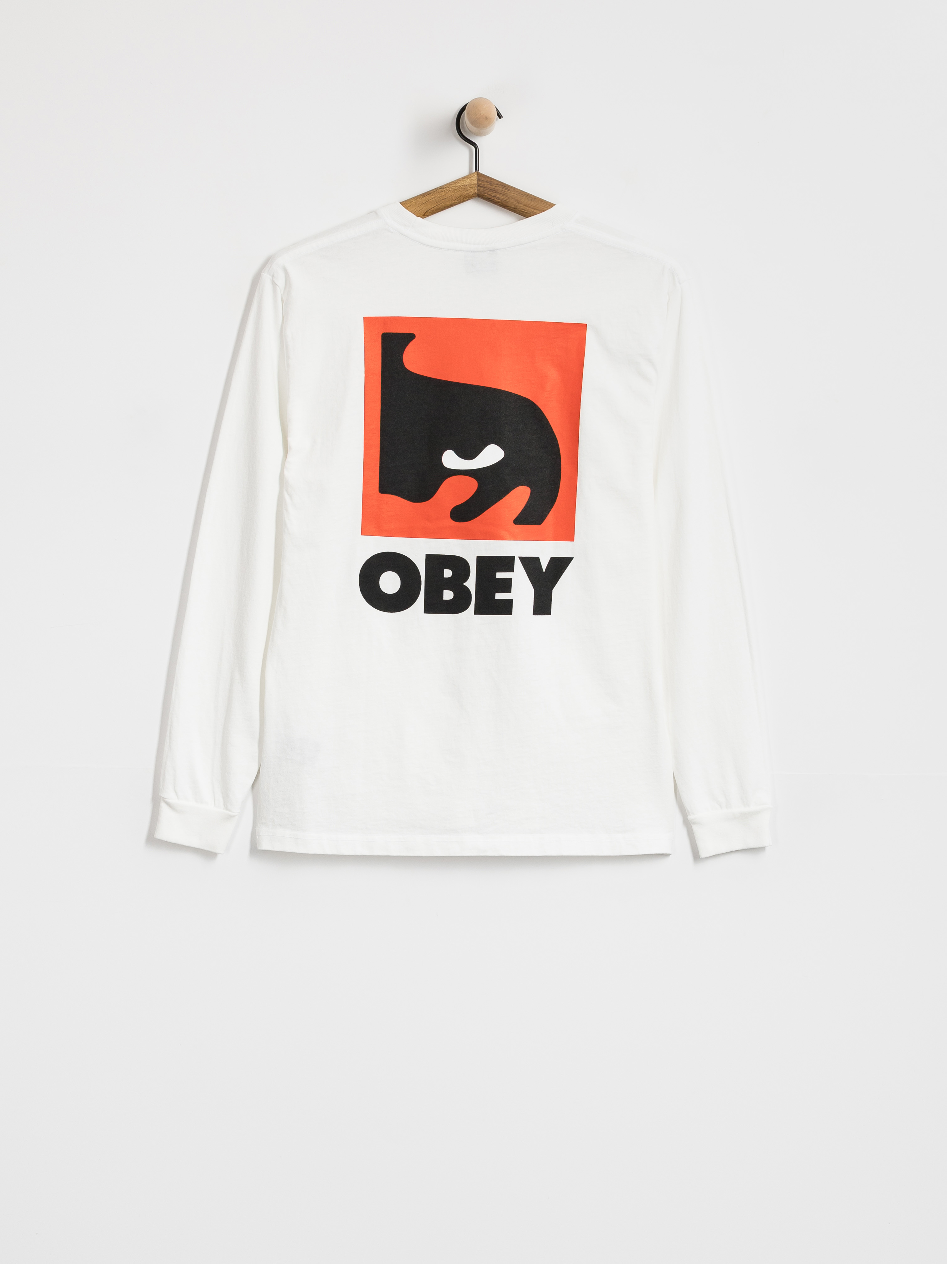 OBEY Quarter Eye Icon Longsleeve (pigment vintage white)