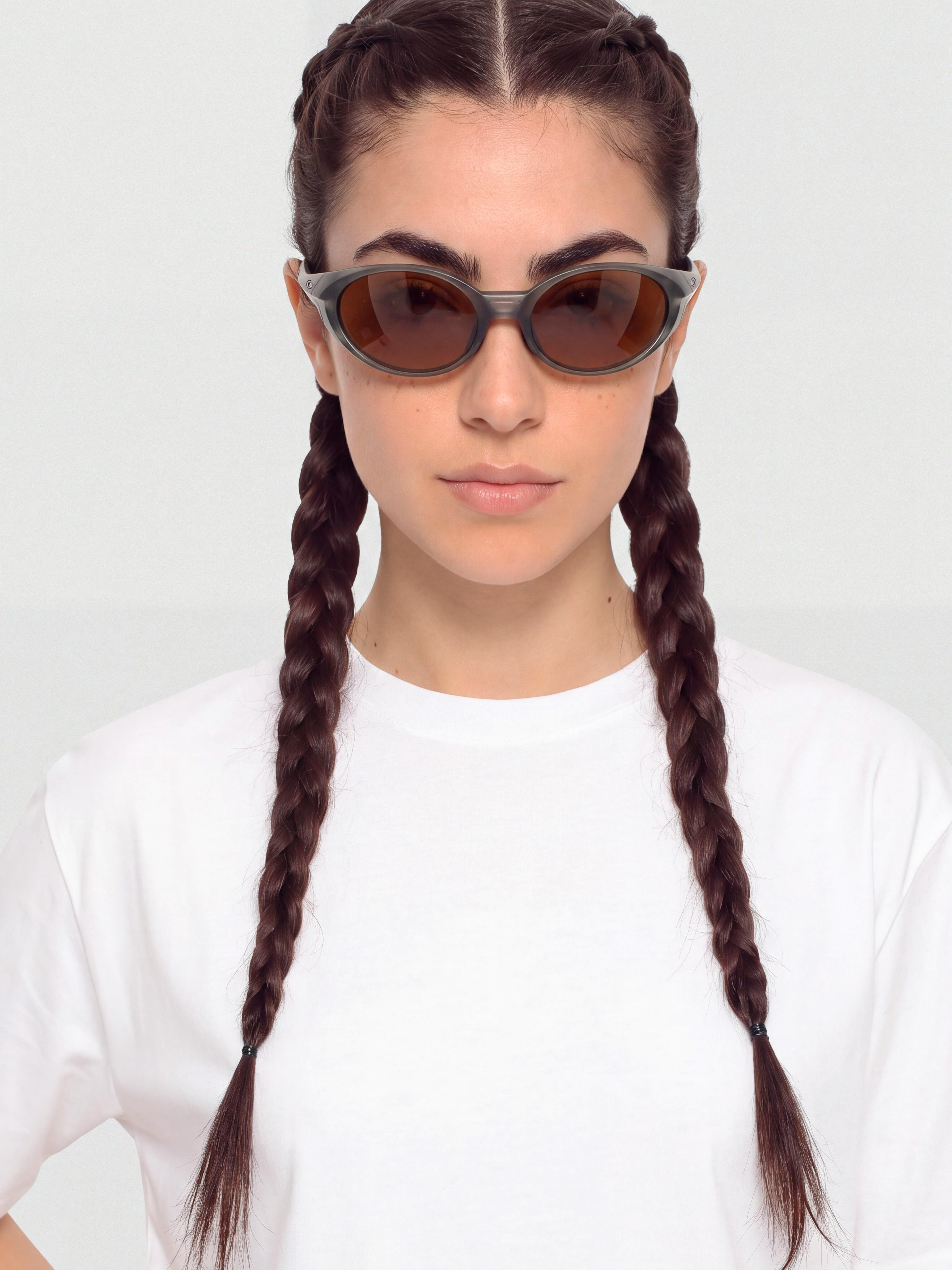 Oakley Eye Jacket Redux Sonnenbrille (prizm brown gradient lenses/matte olive ink frame)