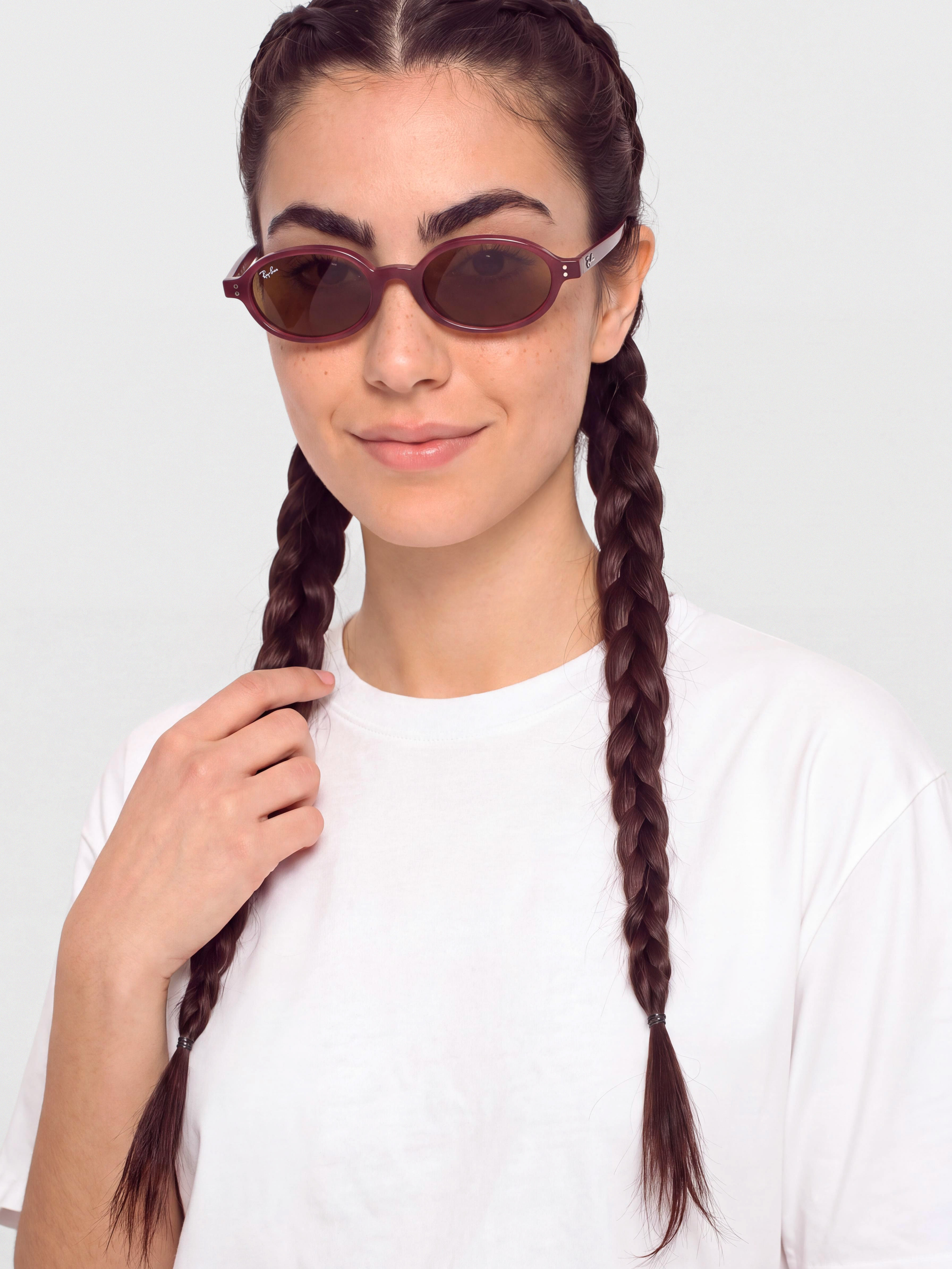 Ray-Ban Khal Sonnenbrille (polerowany purple hawana/ciemnobrown)