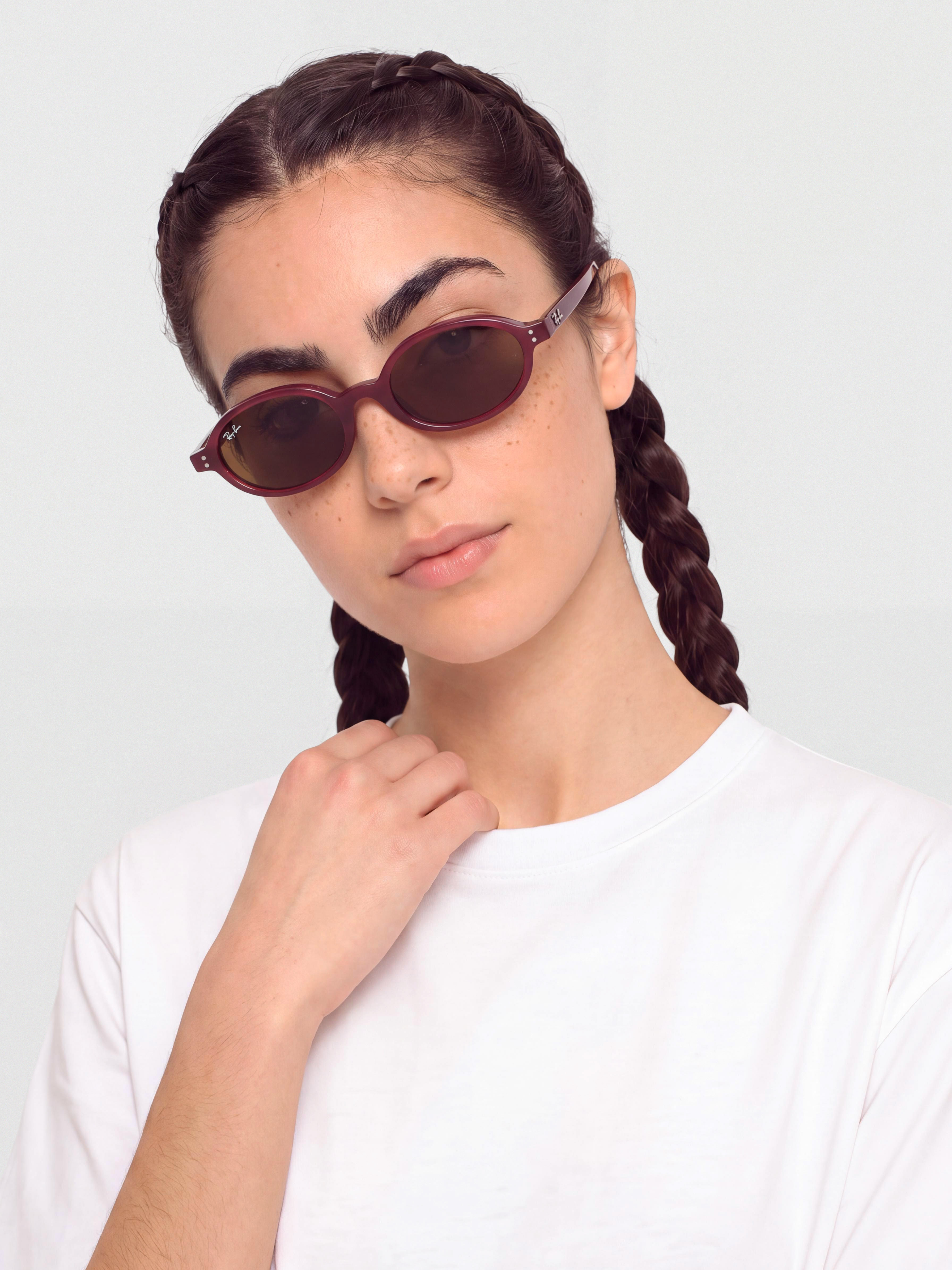 Ray-Ban Khal Sonnenbrille (polerowany purple hawana/ciemnobrown)