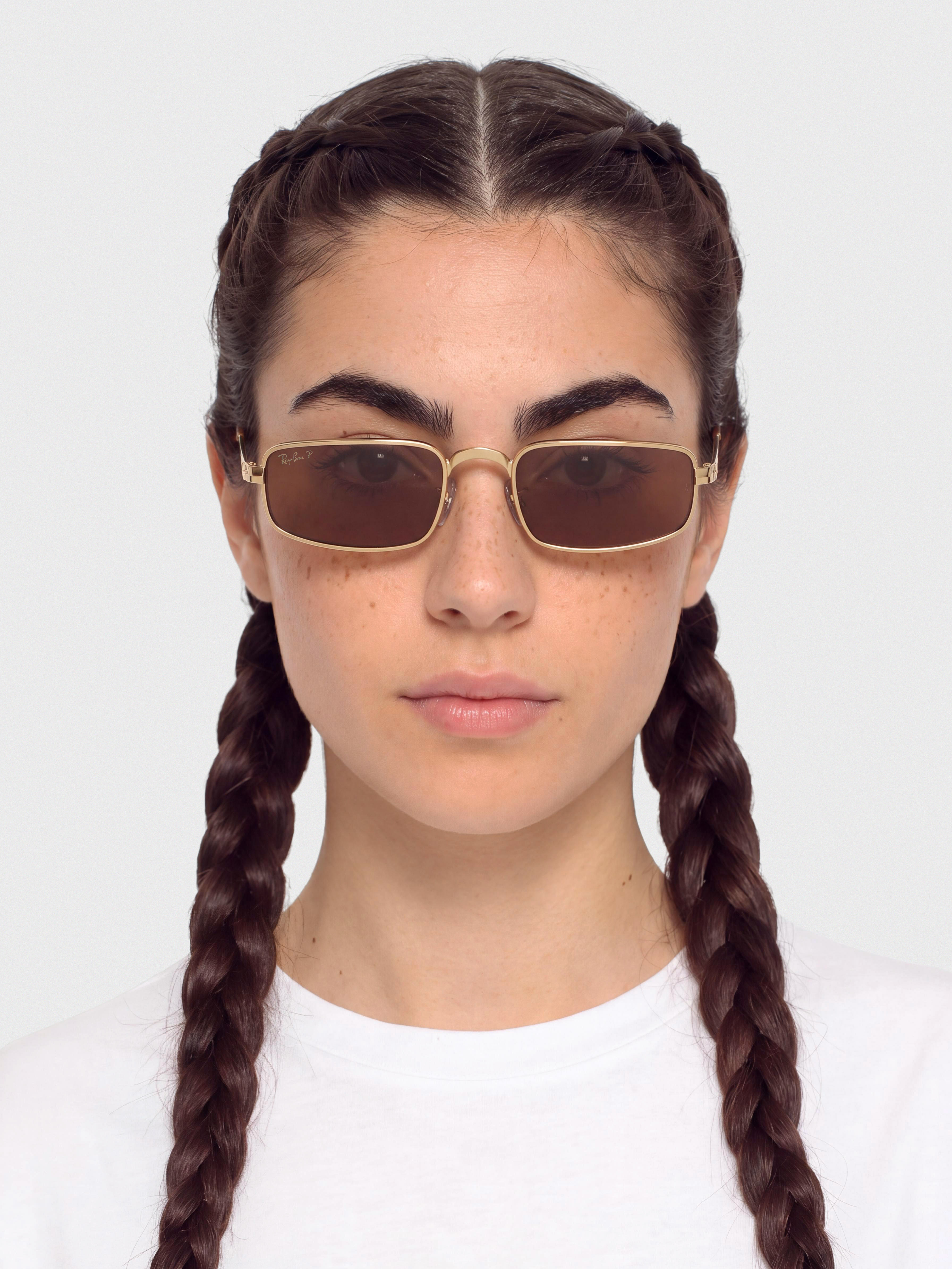 Ray-Ban Rb3927 By A$Ap Rocky Sunglasses (polerowany złoto arista/purple polarized)