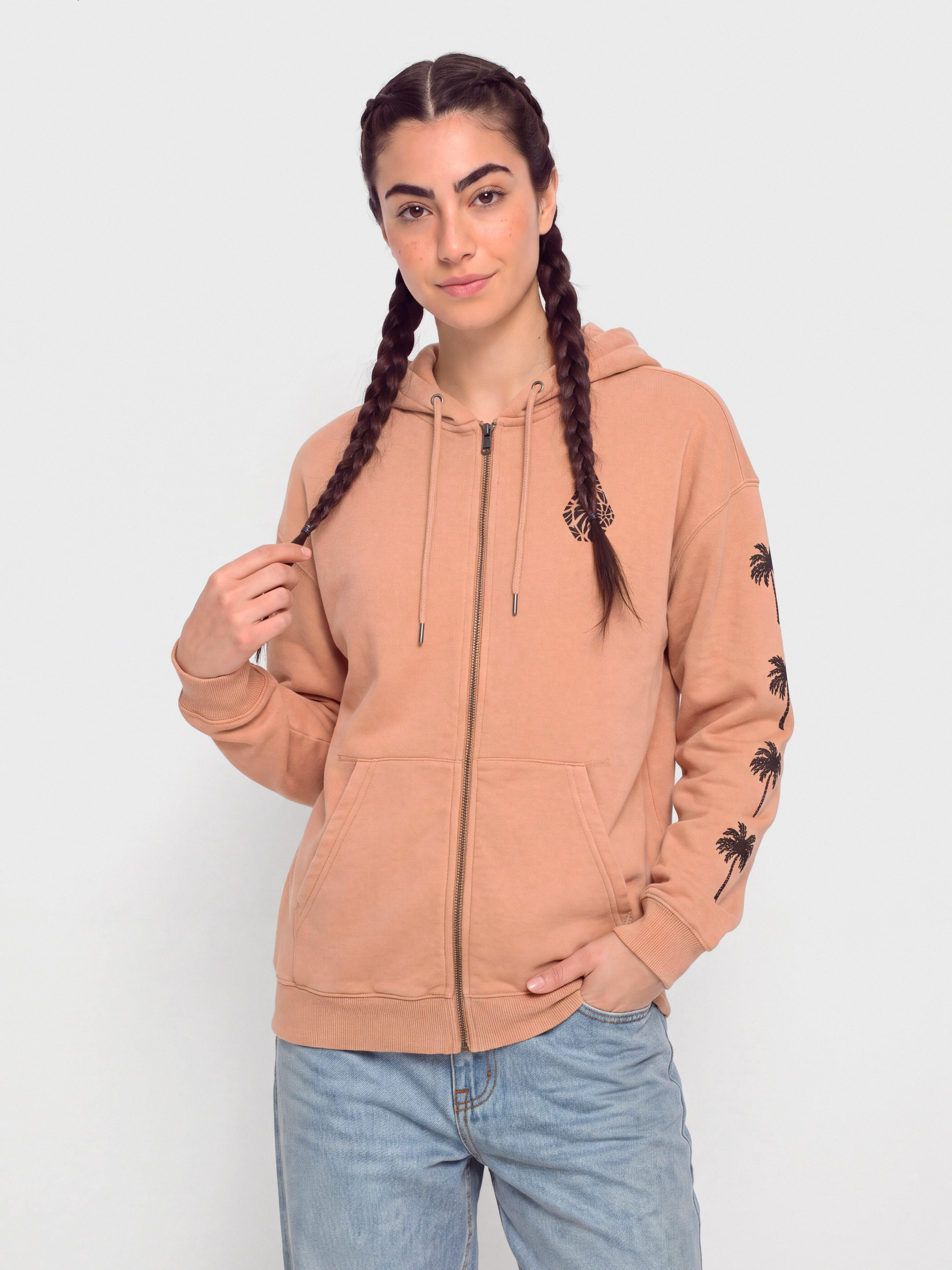 Volcom Stone Art Up Zip Sweatshirt Wmn