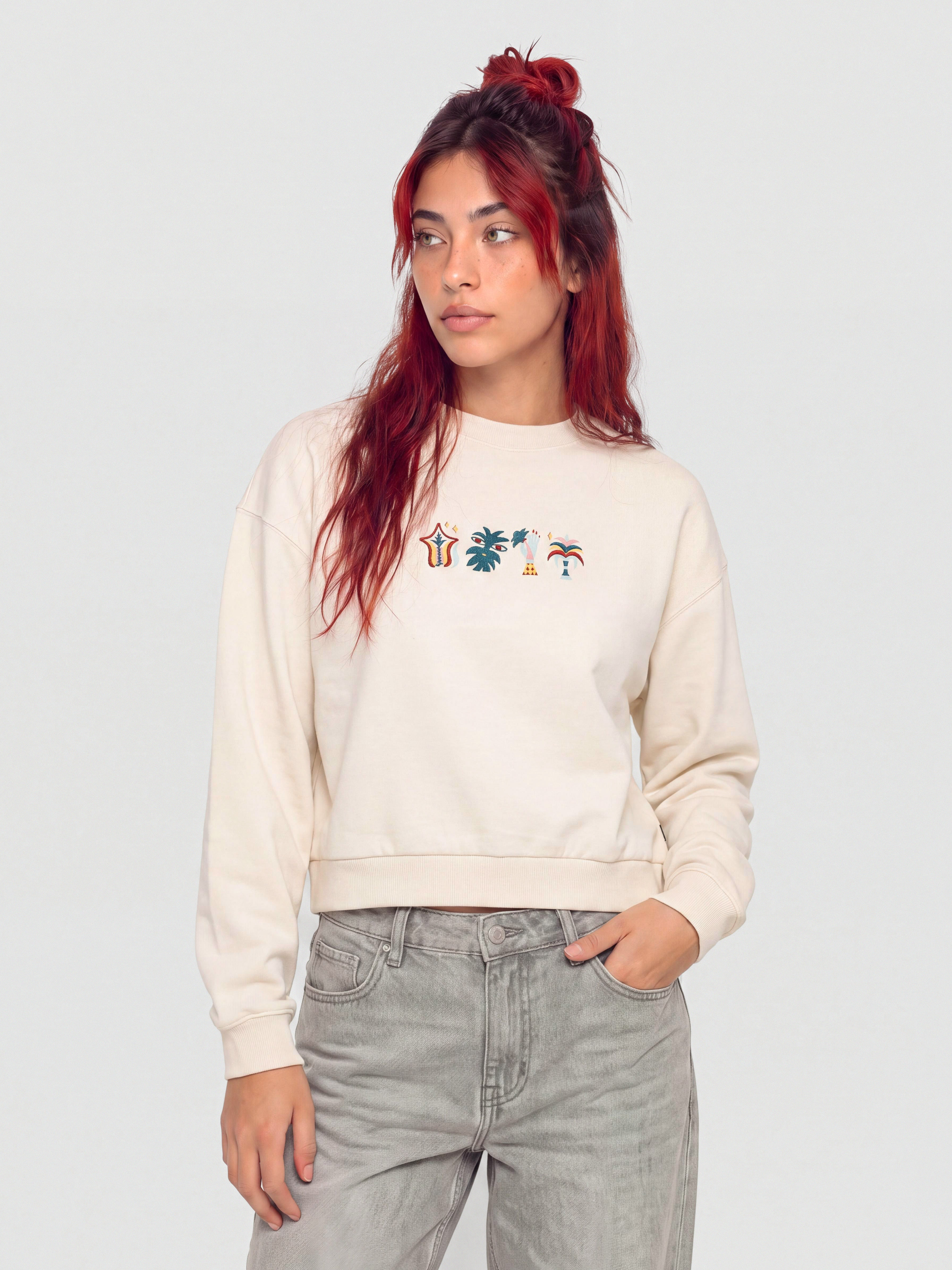Volcom Fa Bruno Lucas Crew Wmn Sweatshirt (off white)