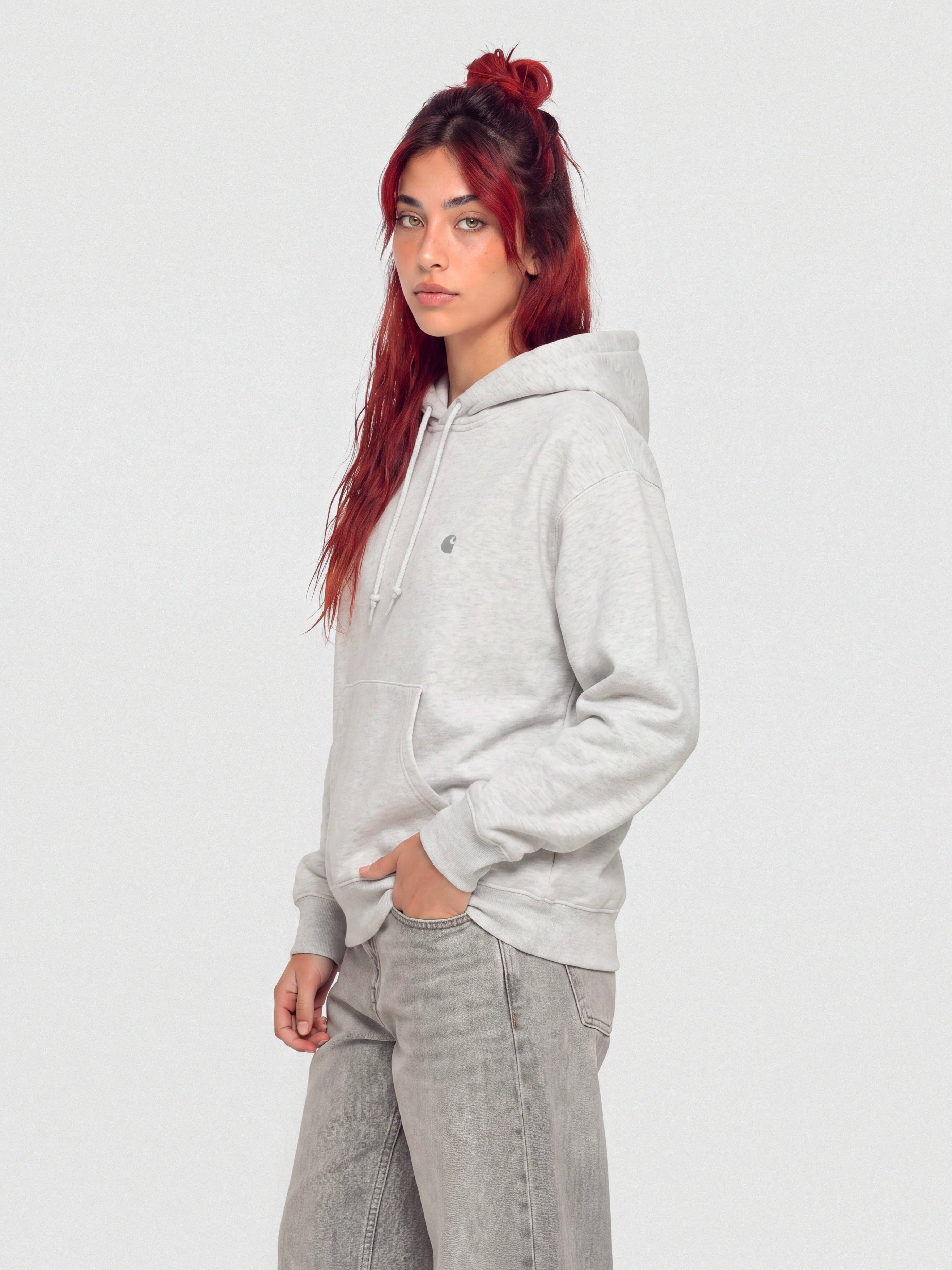 Carhartt WIP Casey HD Wmn Hoodie (ash heather/silver)