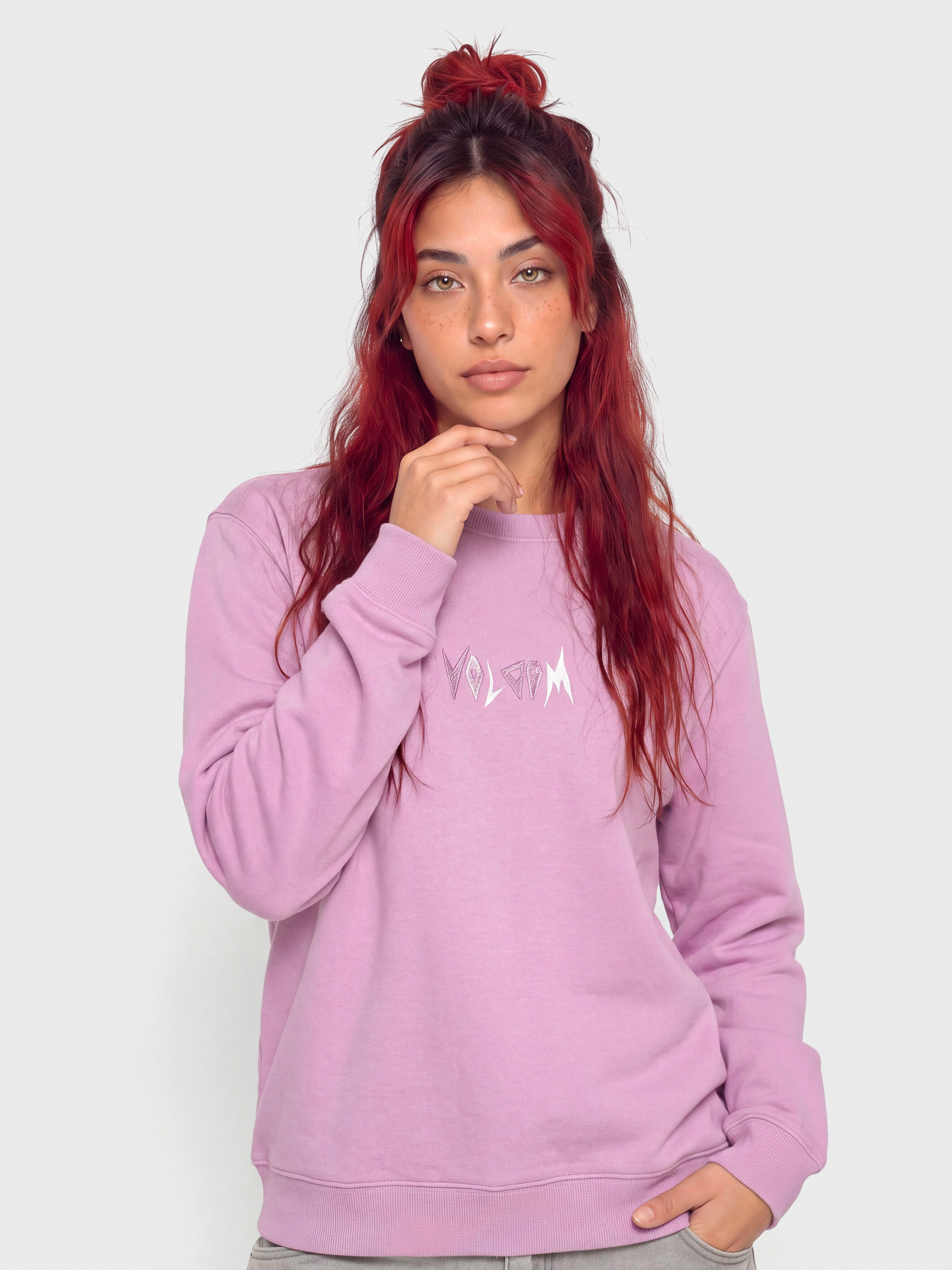 Volcom Spikstone Crew Sweatshirt Wmn (iris purple)