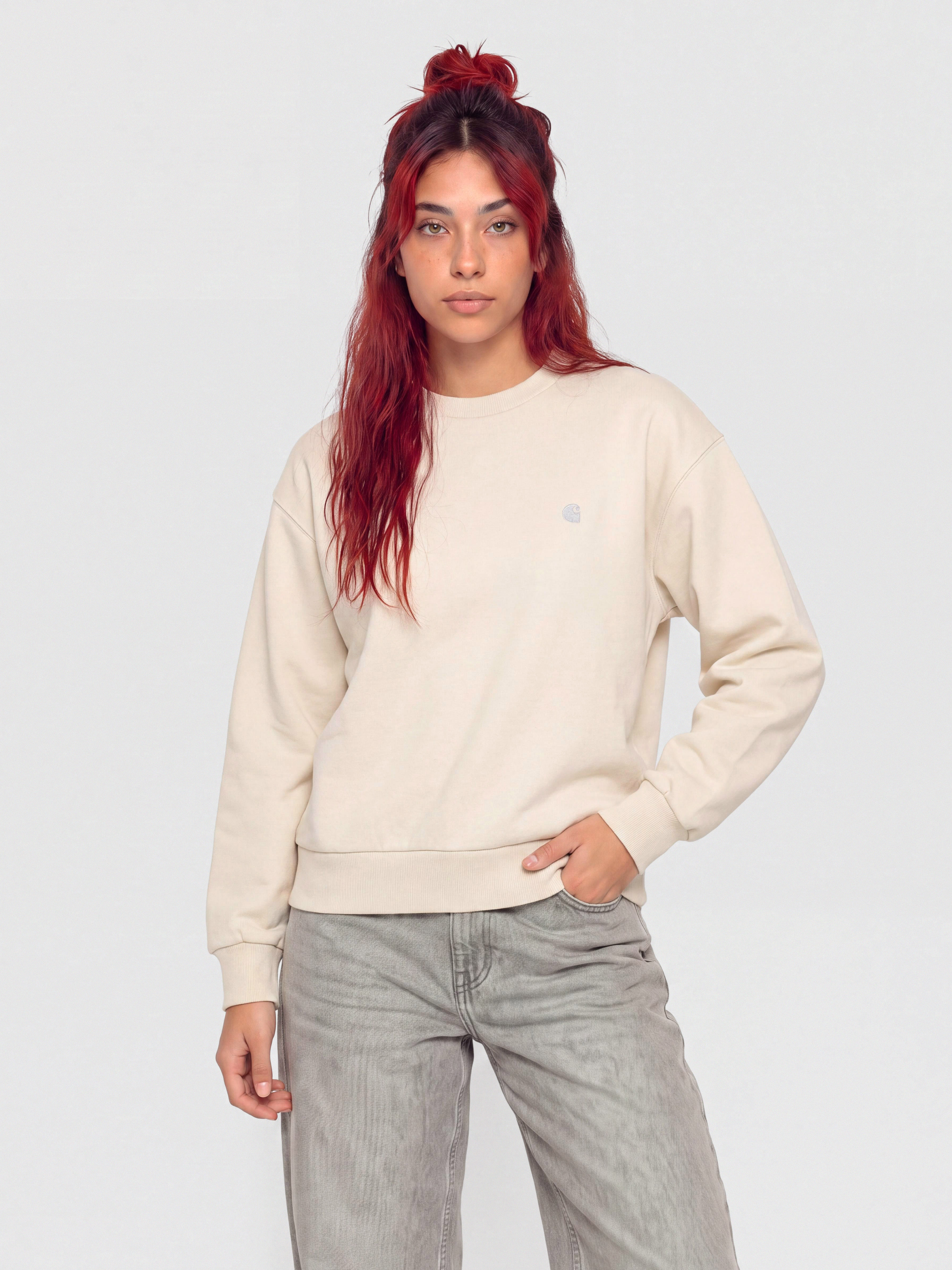 Carhartt WIP Sweatshirt Casey Wmn (cinnerus/silver)