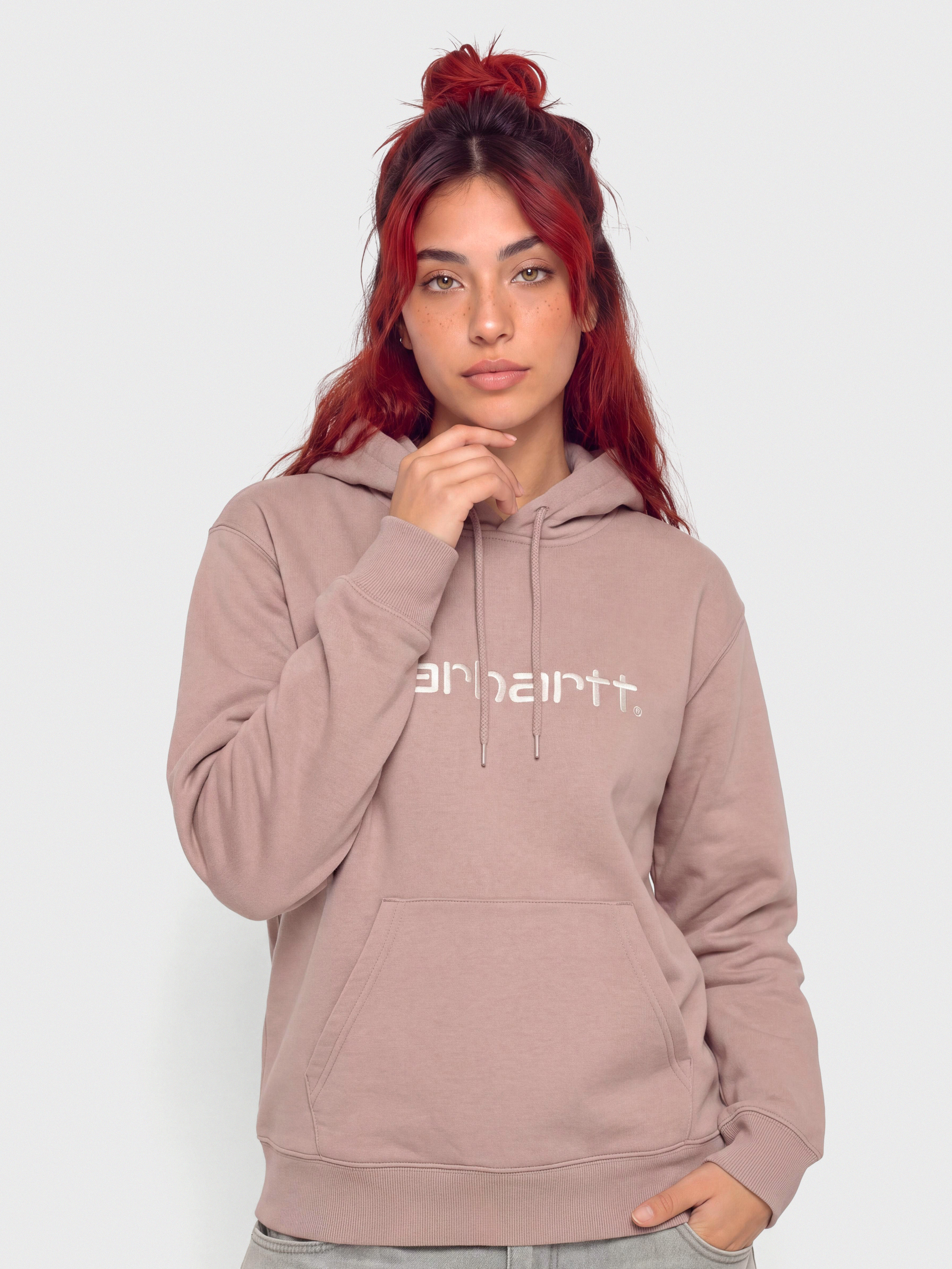 Carhartt WIP Hoodie Carhartt HD Wmn (gentle pink/cinnerus)