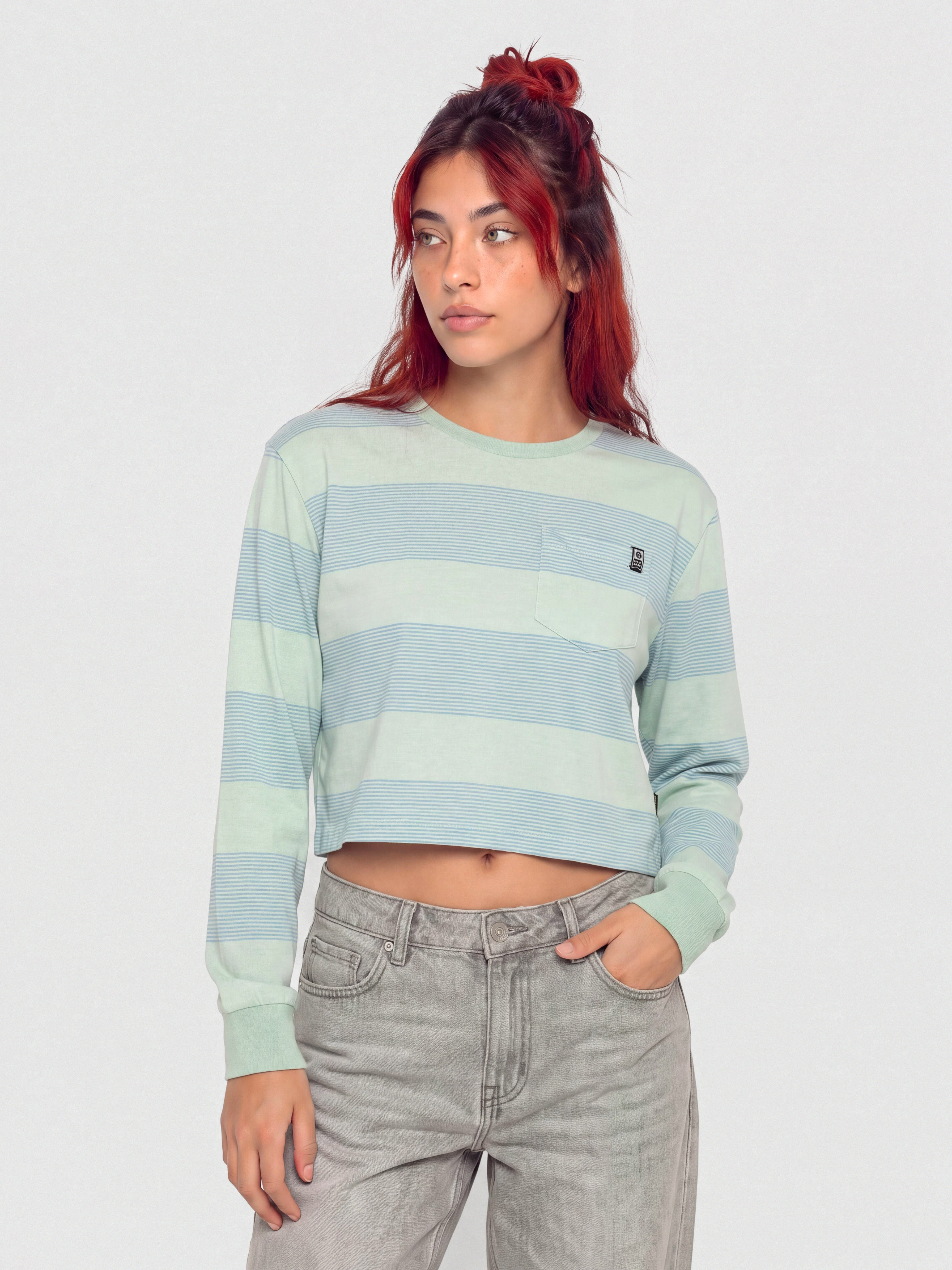 Salty Crew Dawn Patrol Mid Weight Sweatshirt Wmn (jade)