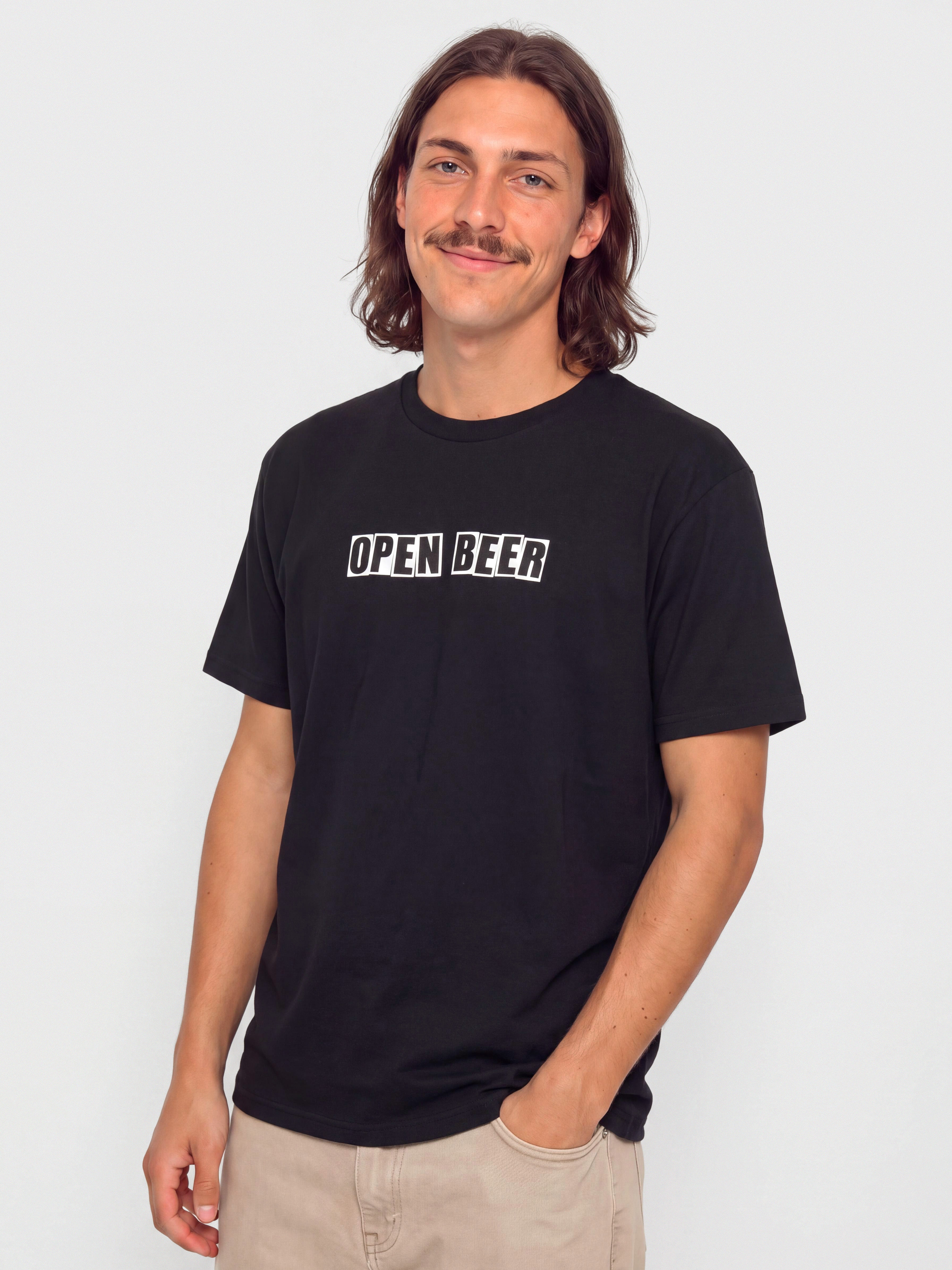 Baker T-Shirt Open Beer (black)