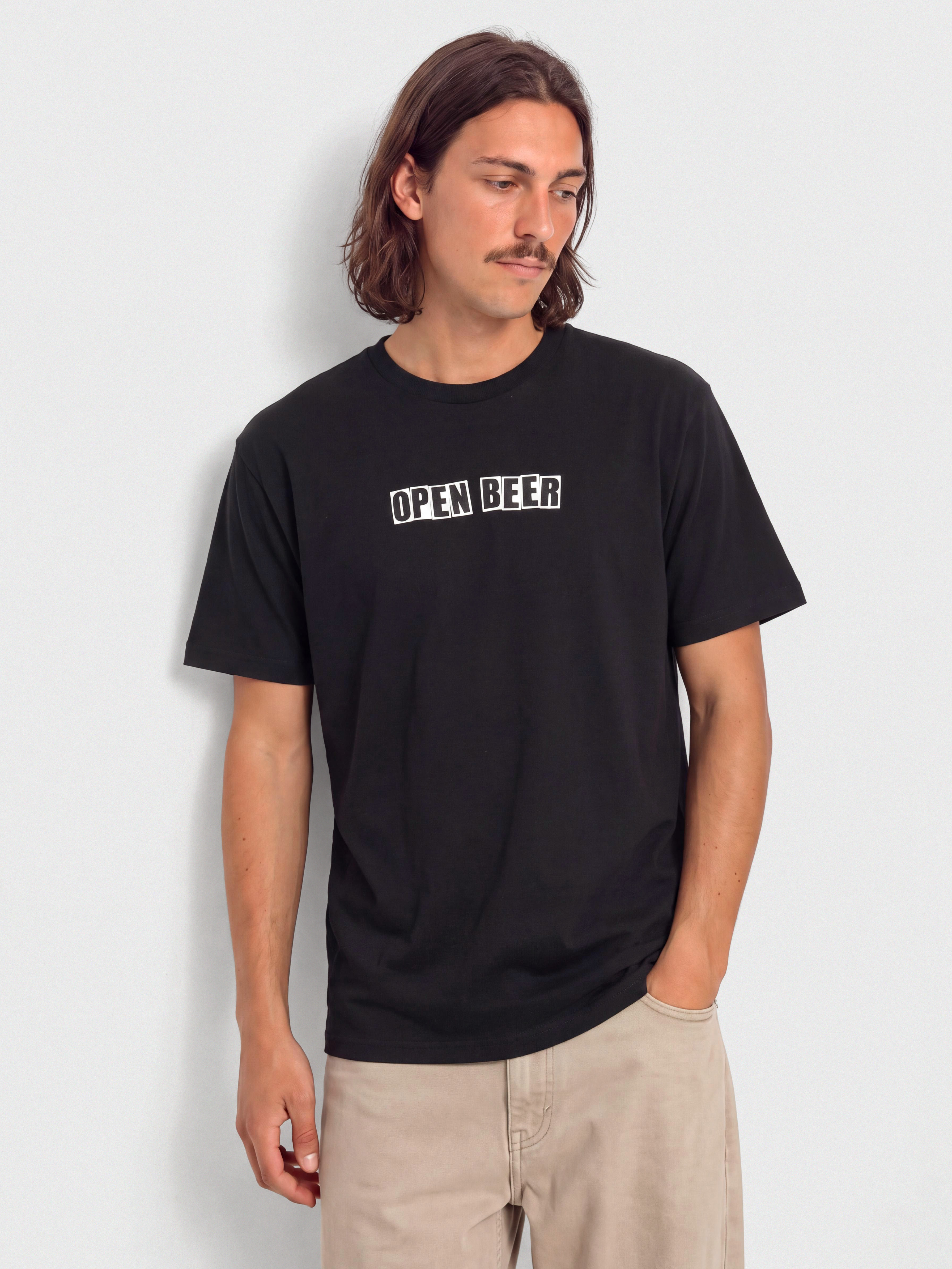 Baker T-Shirt Open Beer (black)
