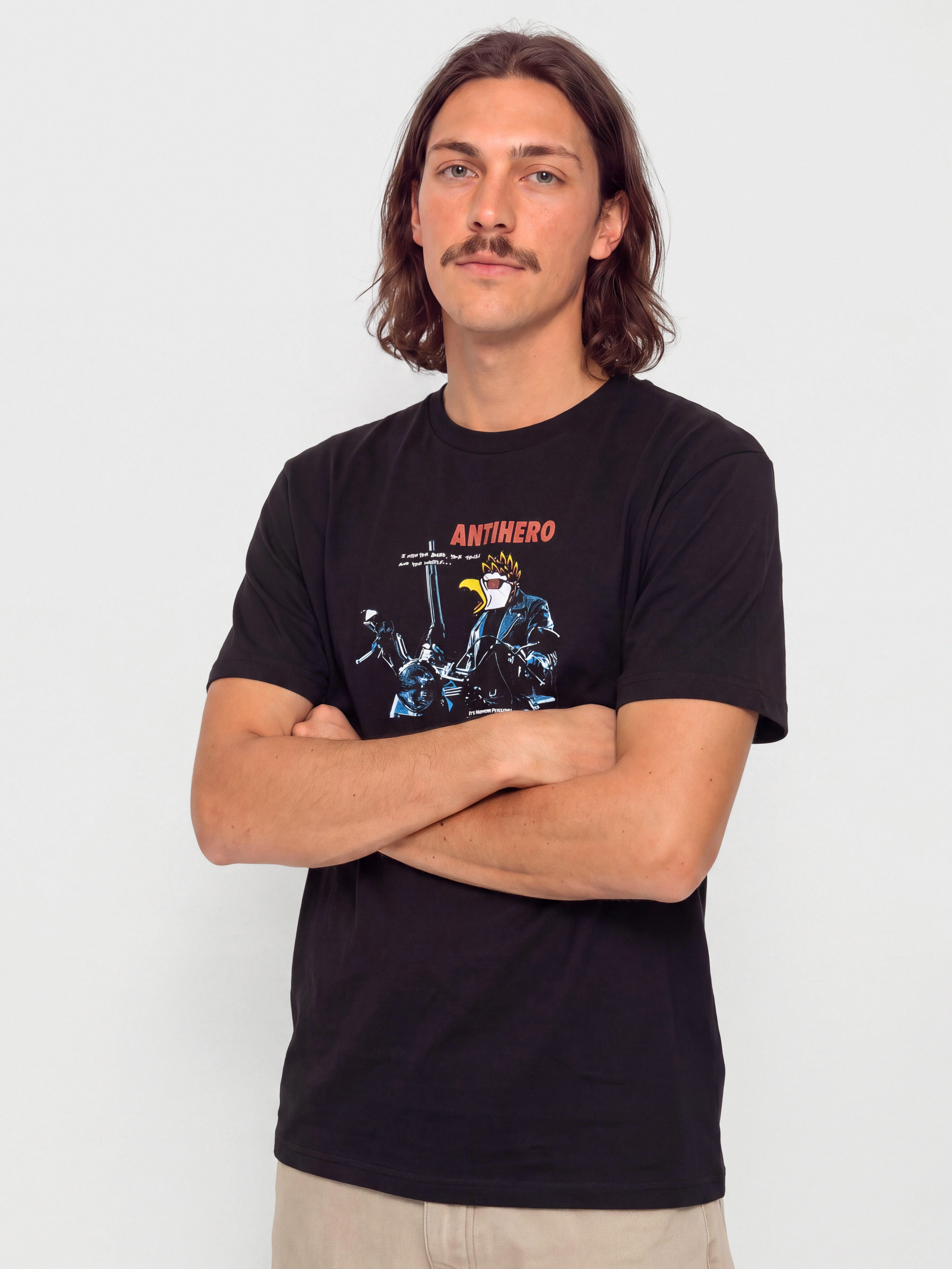 Antihero T-Shirt Eaglenator (black w/multi color print)