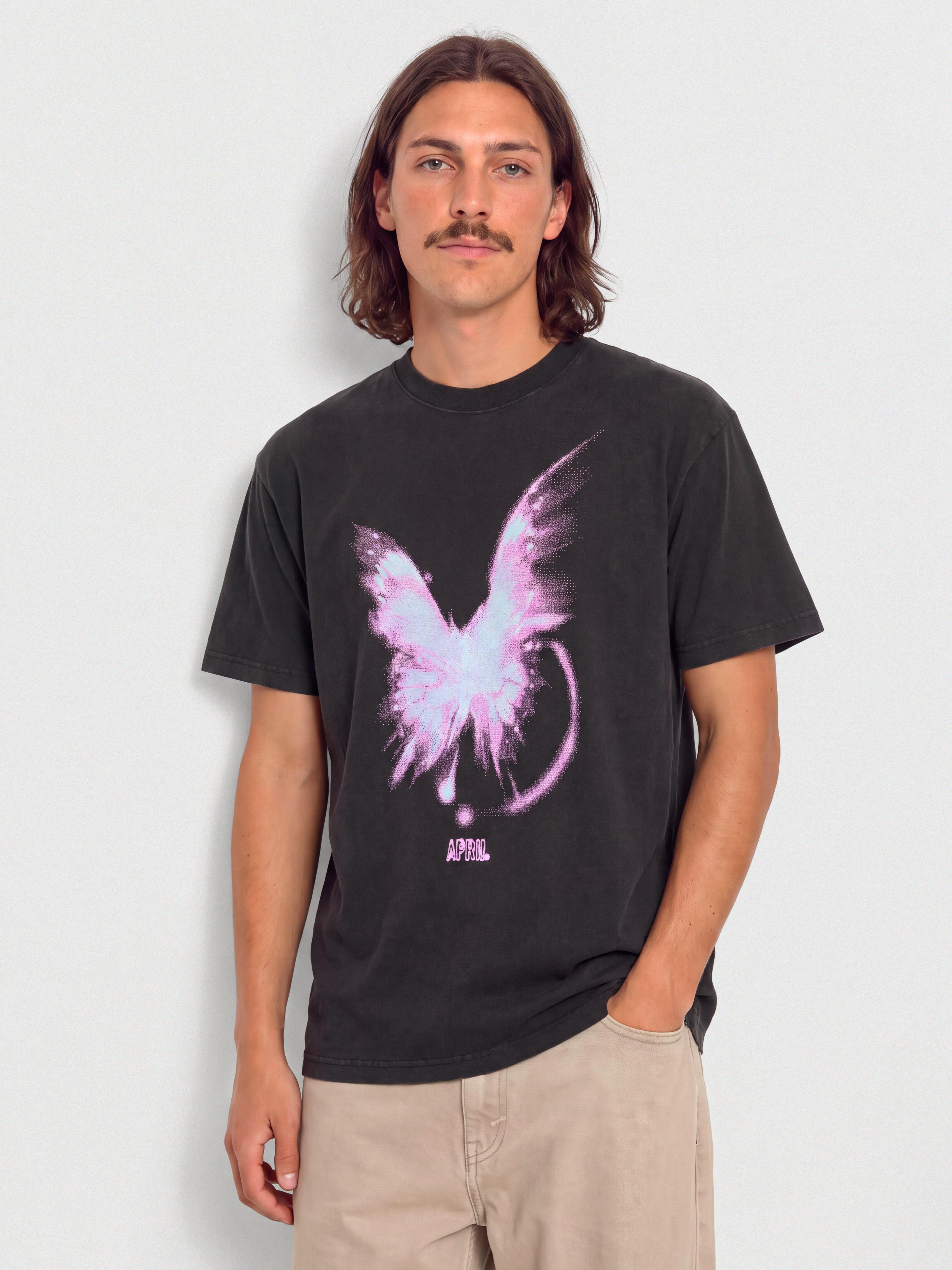April Skateboards T-Shirt Bright (vintage black)