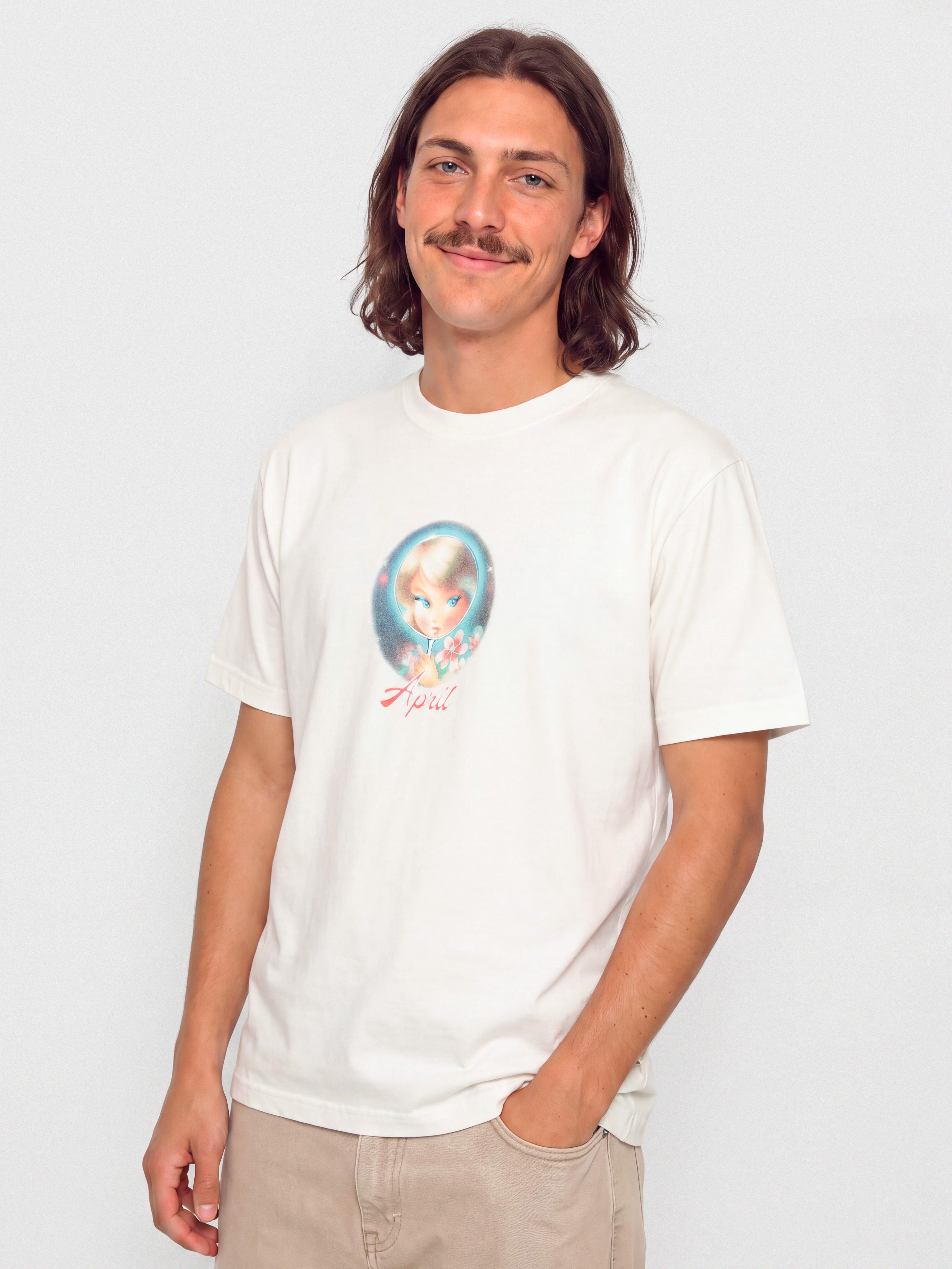 April Skateboards T-Shirt Vanity (white)