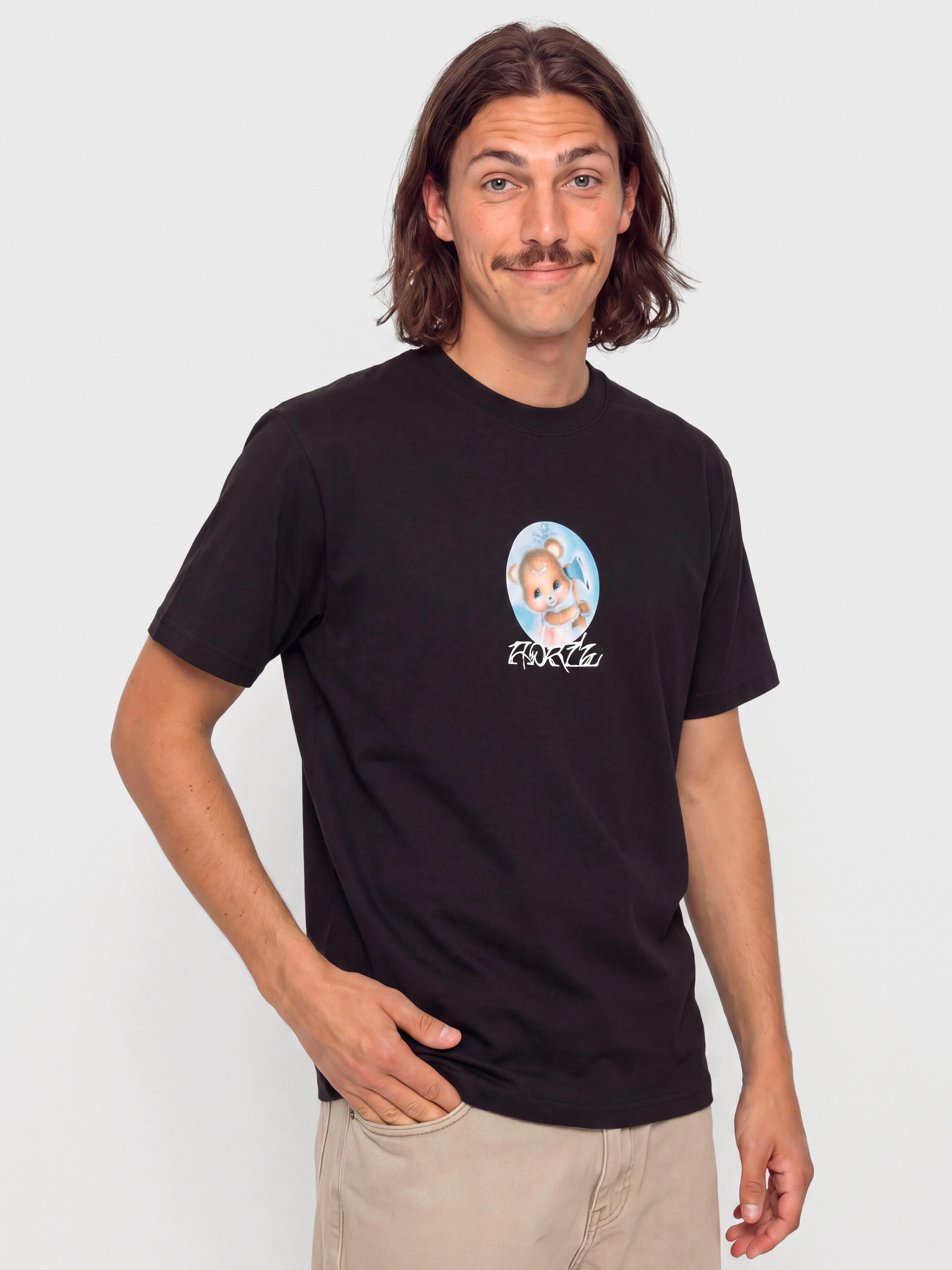 April Skateboards T-Shirt Bear (black)