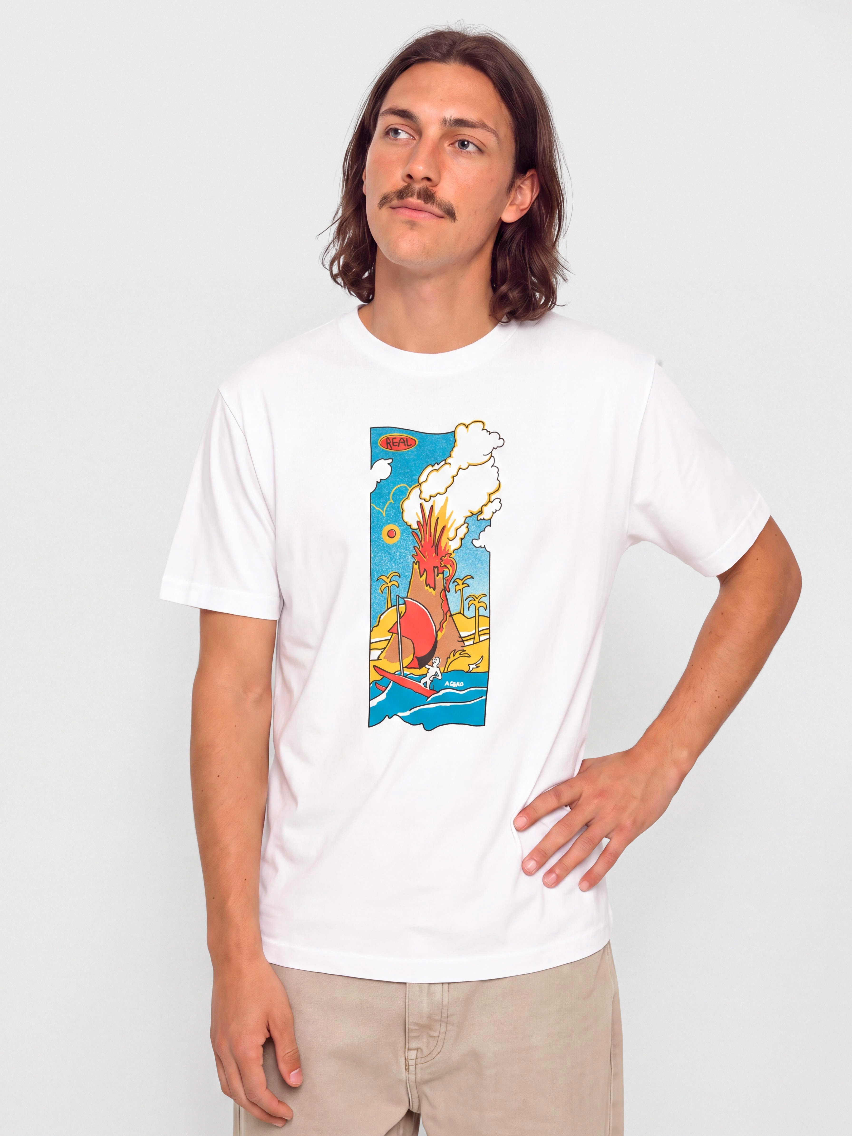 Real Volcano T-shirt (white)