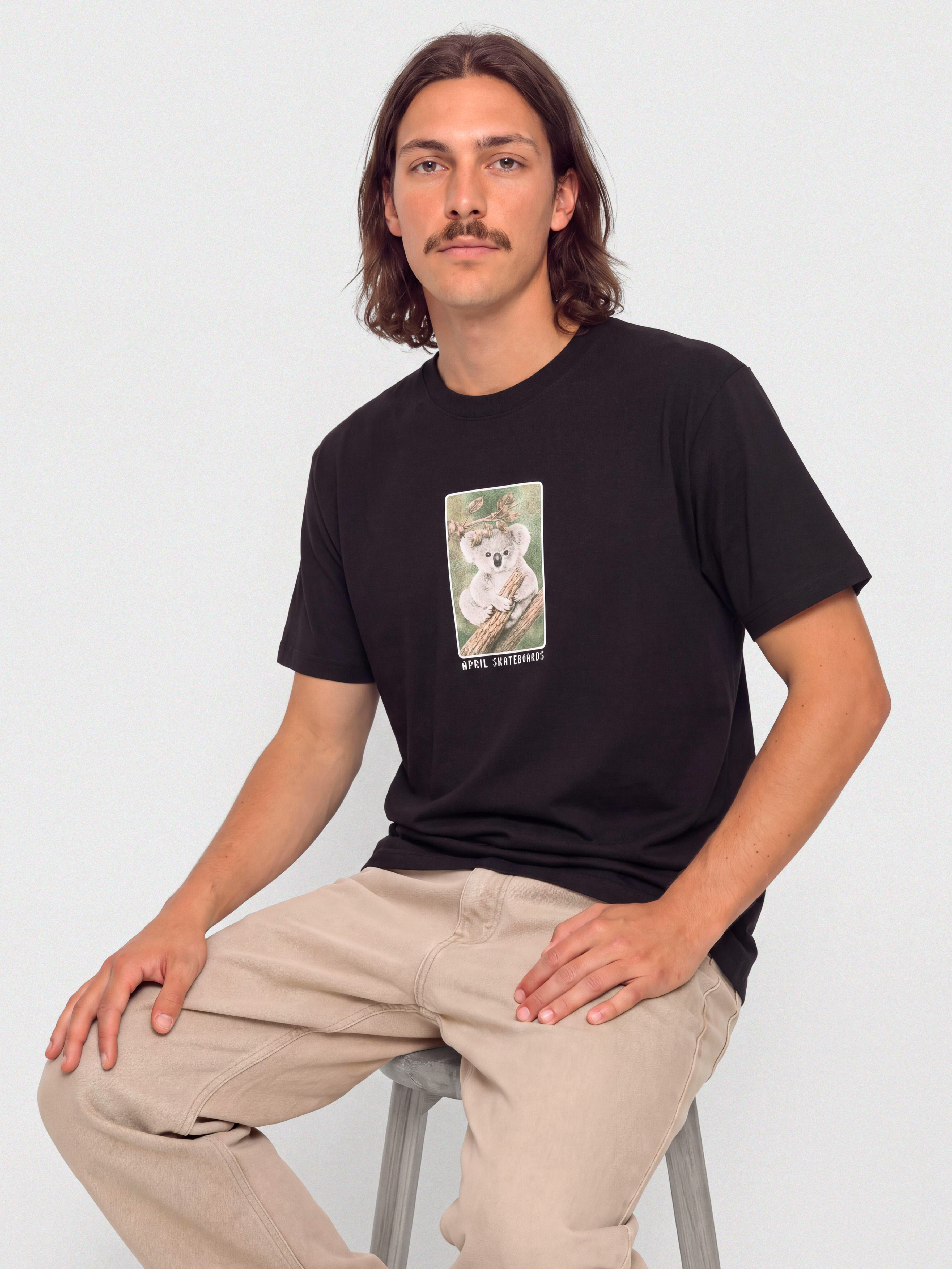 April Skateboards Marsupial T-Shirt (black)