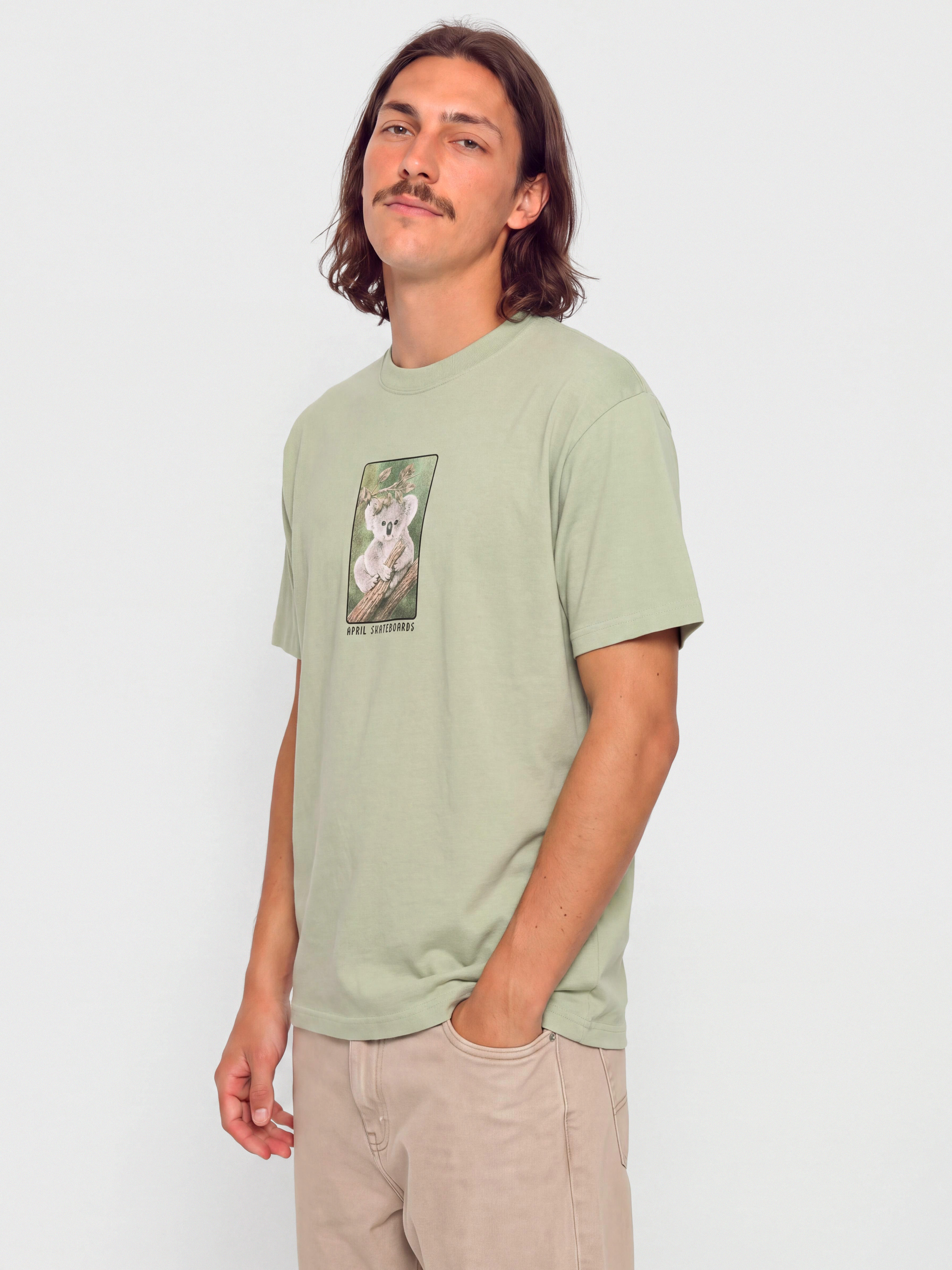 April Skateboards Marsupial T-Shirt (sage)