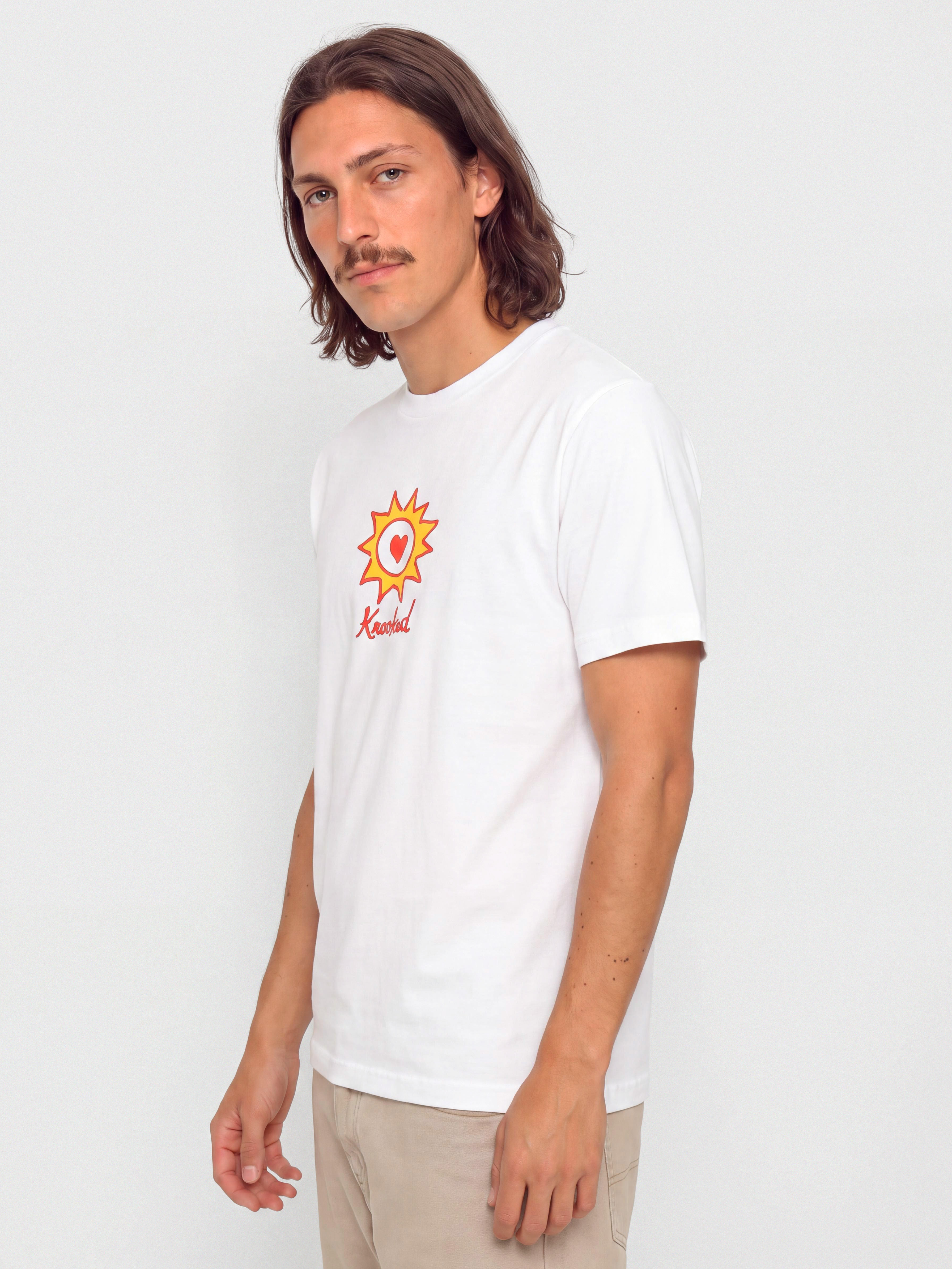 Krooked T-Shirt Sun Heart