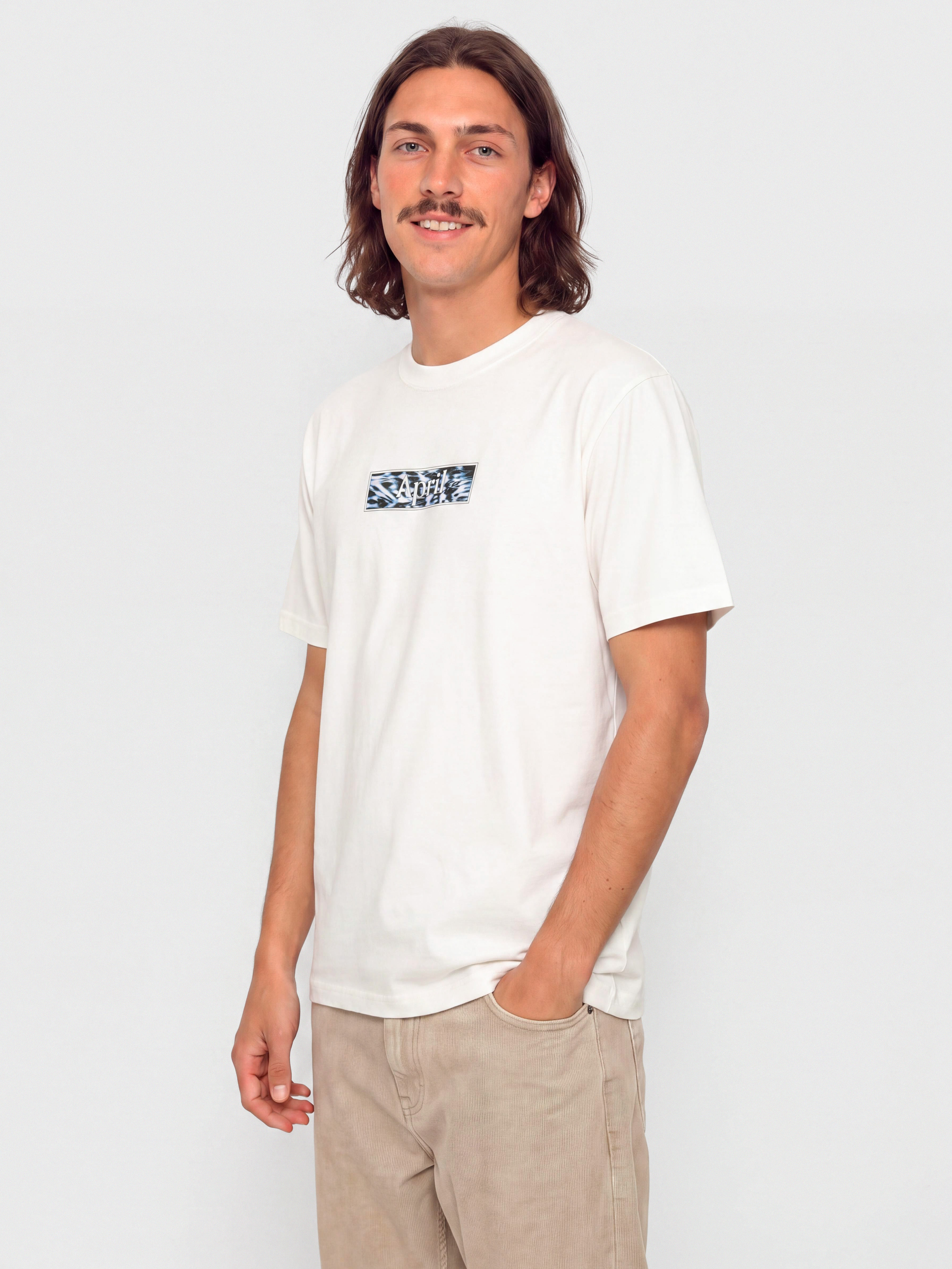 April Skateboards T-Shirt Liquid (white)