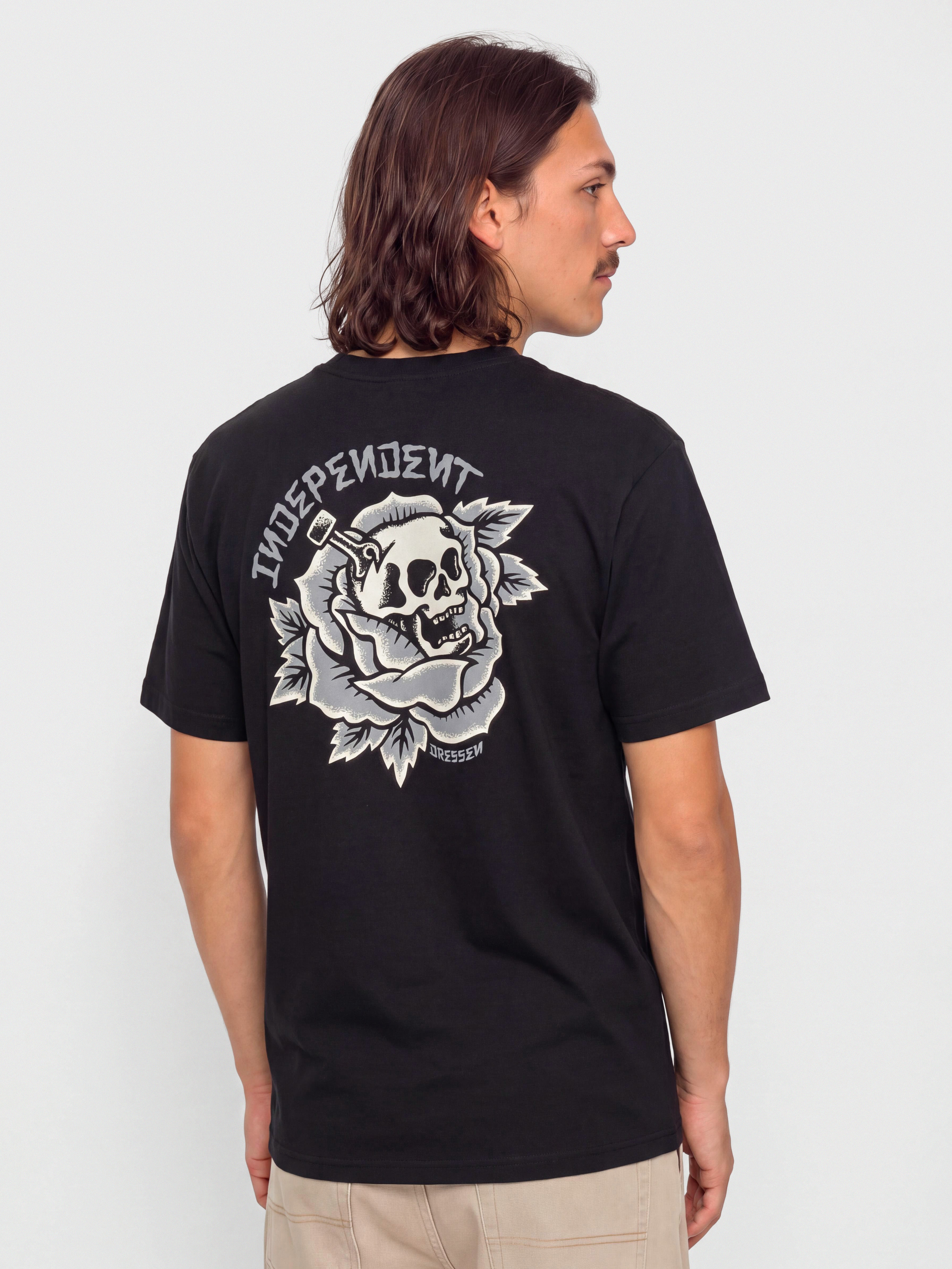 Independent T-Shirt Dressen Skull Rose