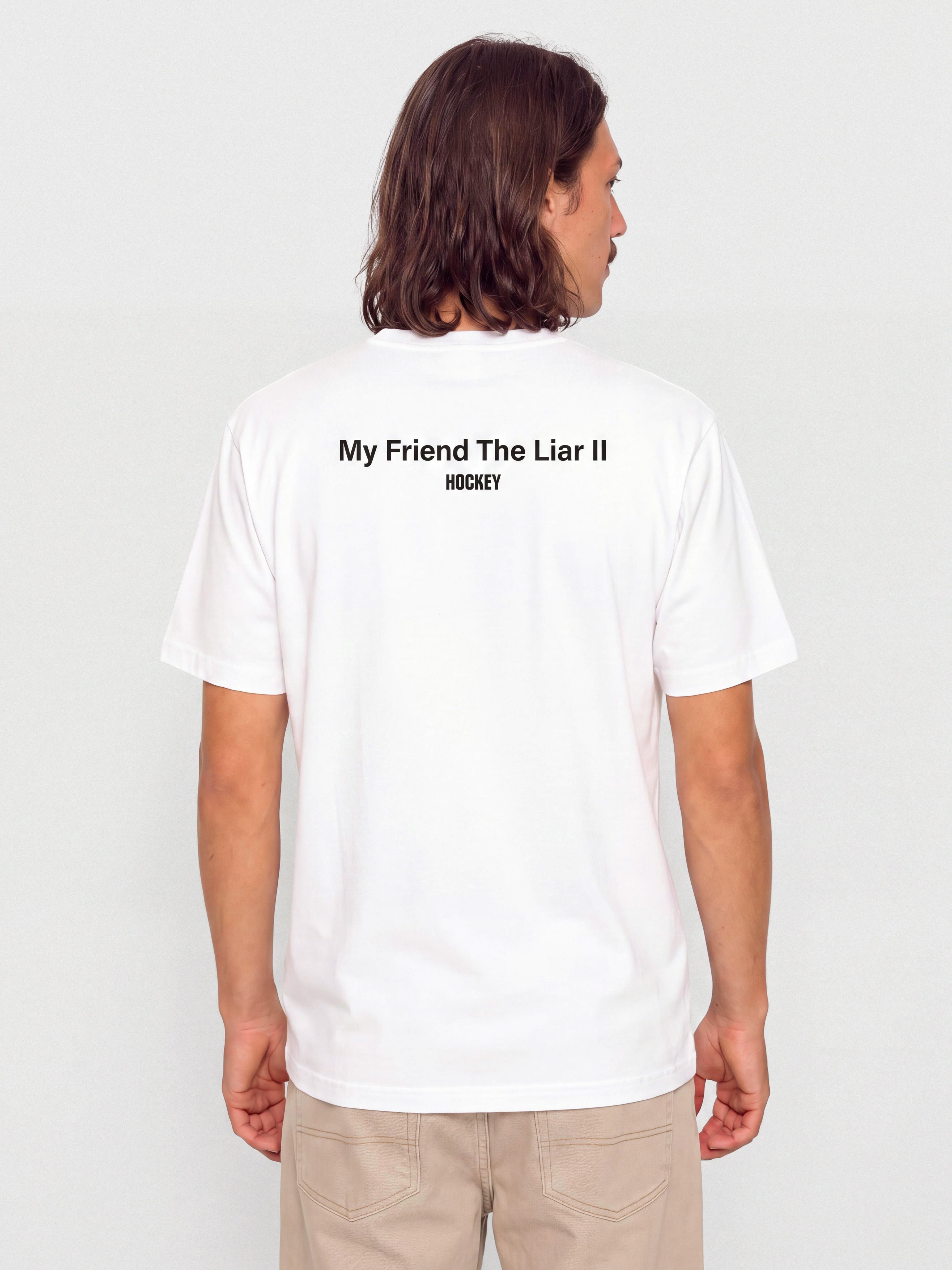 Hockey My Friend The Liar T-Shirt (white)