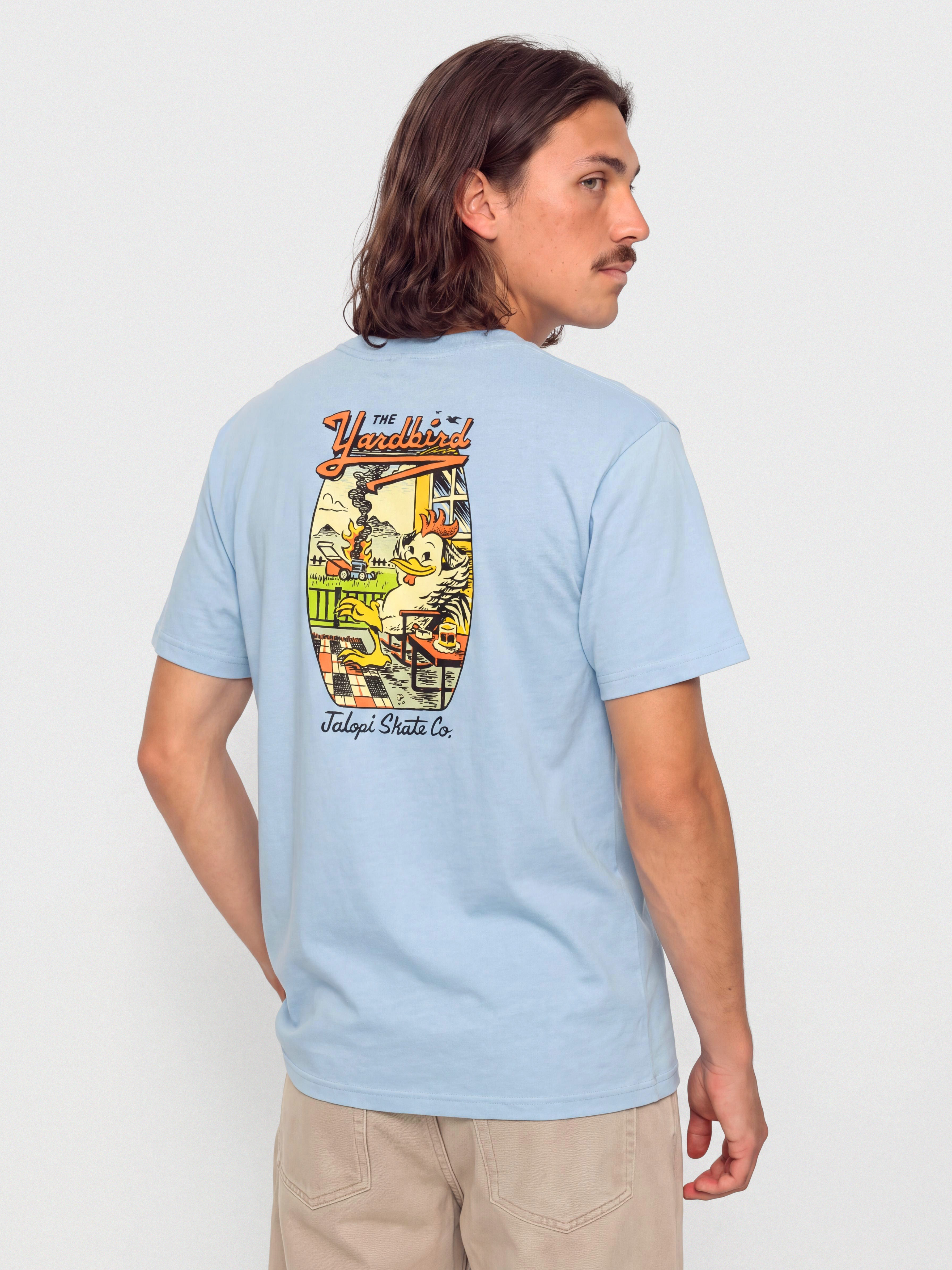 Antihero Jalopi Yardbird T-Shirt (heather light blue)