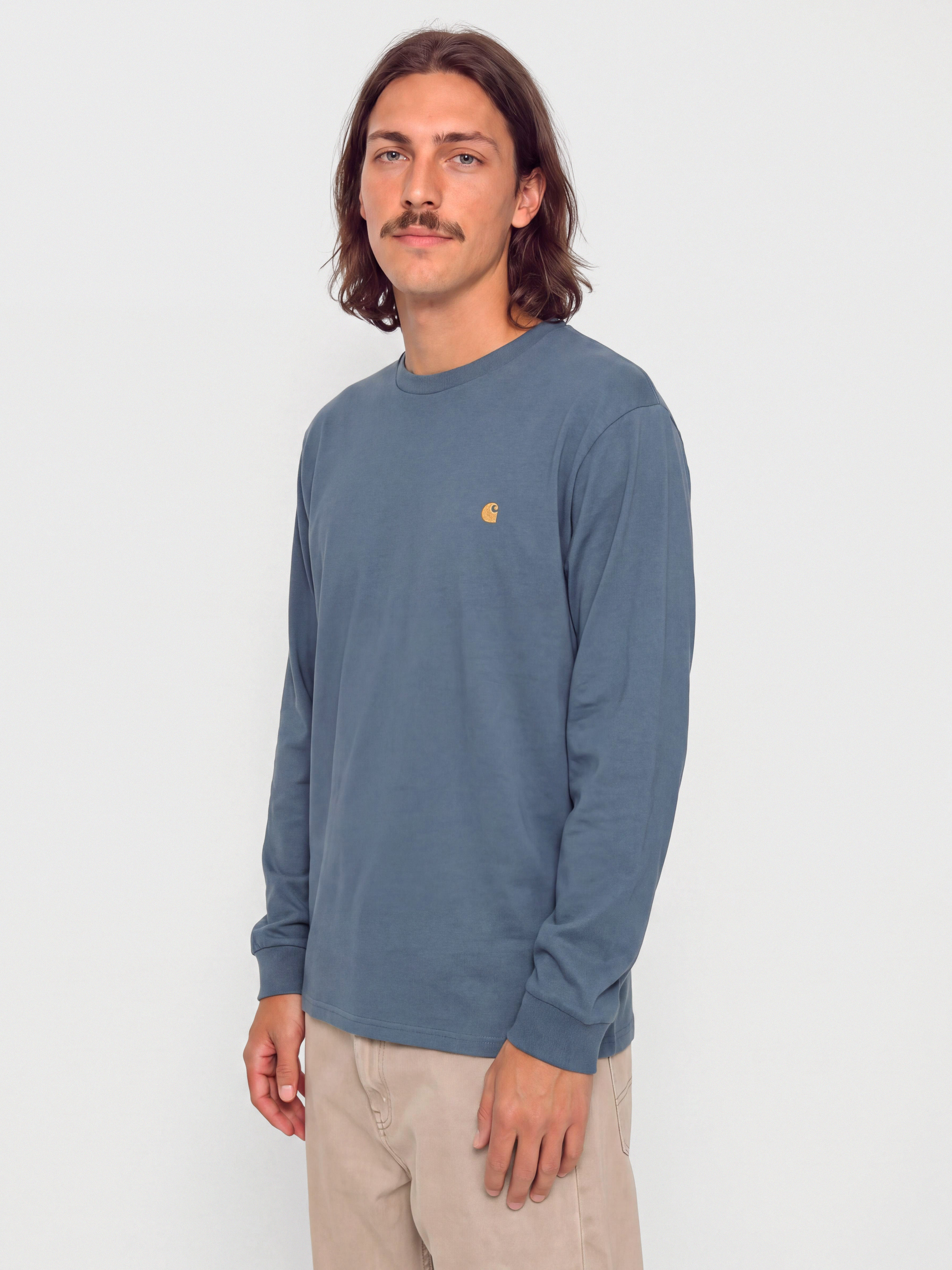 Carhartt WIP Chase Longsleeve (icesheet/gold)