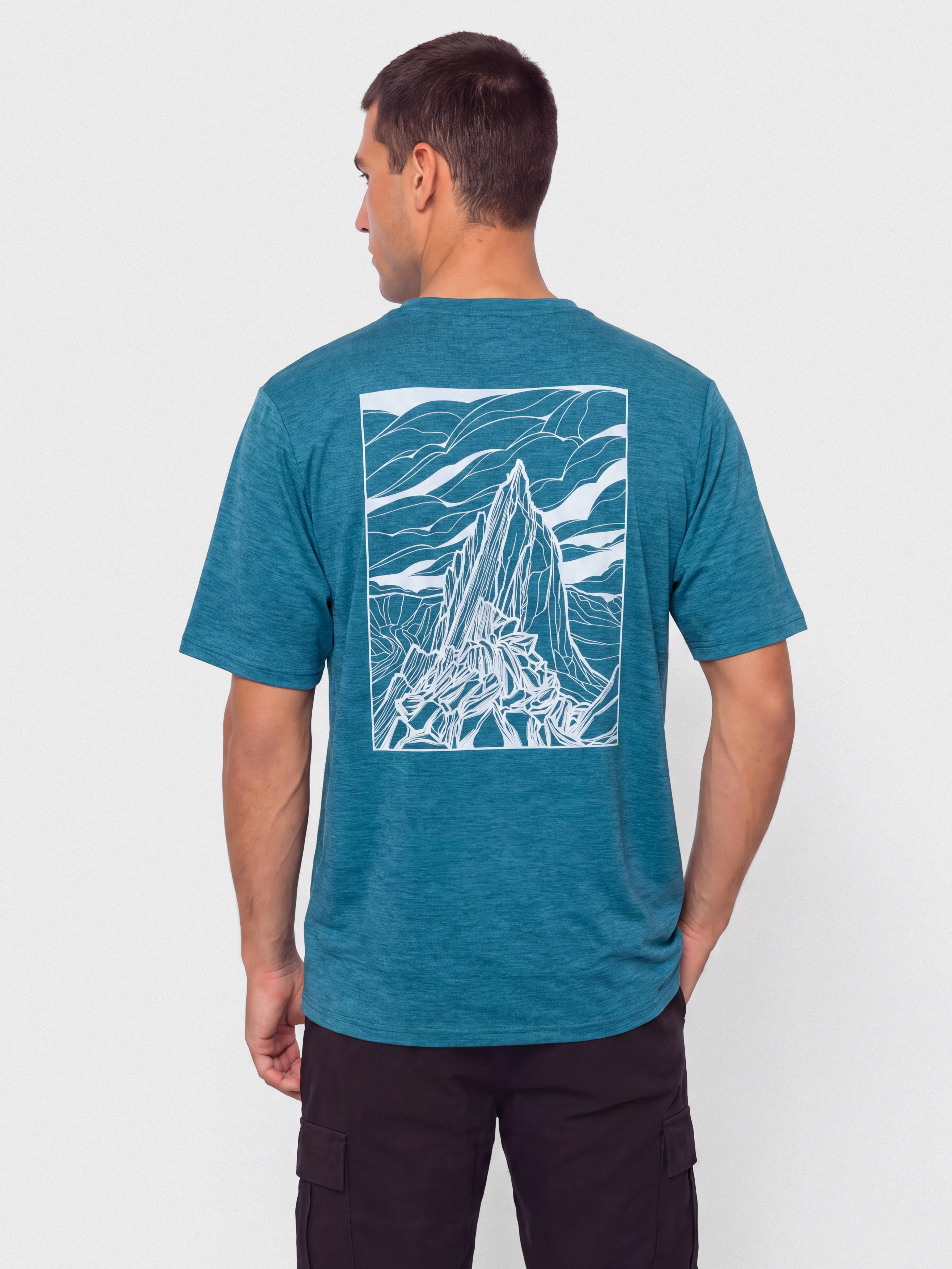 Patagonia Cap Cool Daily Cloud Crag T-shirt (glacial blue light glacial blue x dye)