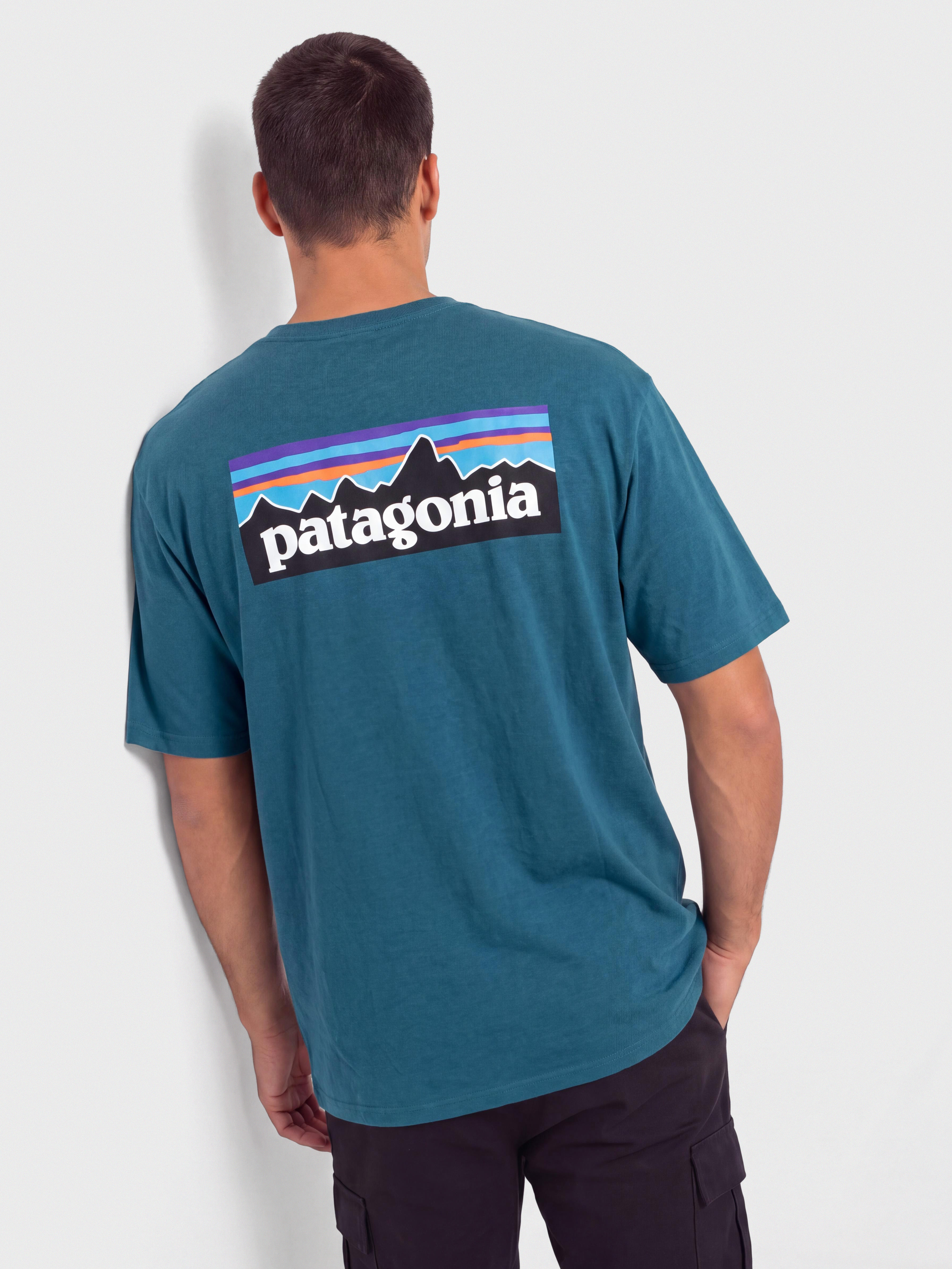 Patagonia P 6 Logo Responsibili T-shirt (glacial blue)